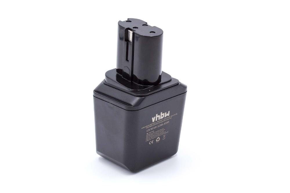 vhbw kompatibel mit Bosch PSR-Serie 1. Generation mit Knolle Akku NiMH 3000 mAh (12 V)