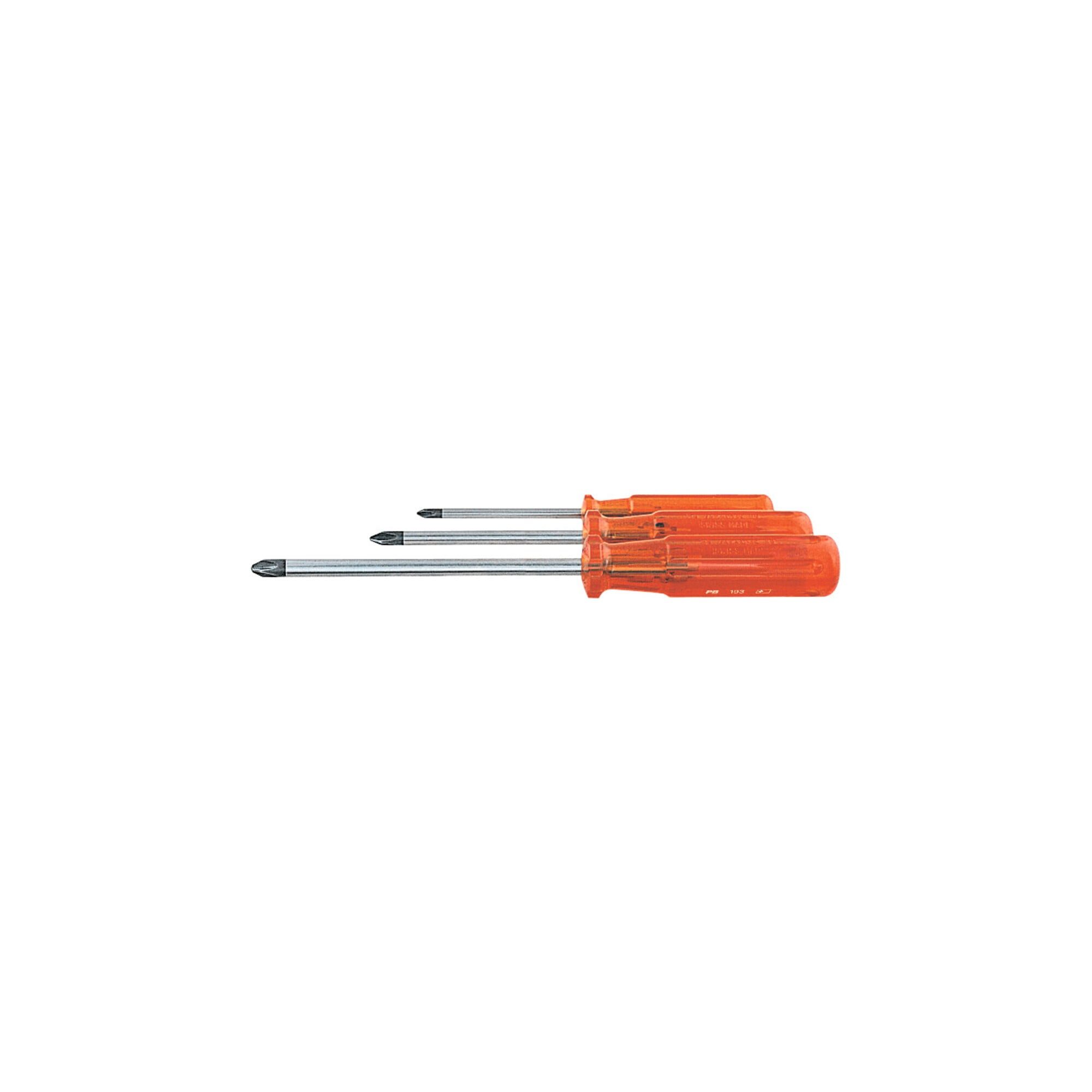 PB Swisstools Schraubendreher PB Swiss Tools Schraubendreher-Satz, für Phillips, mit Kunststoffheft