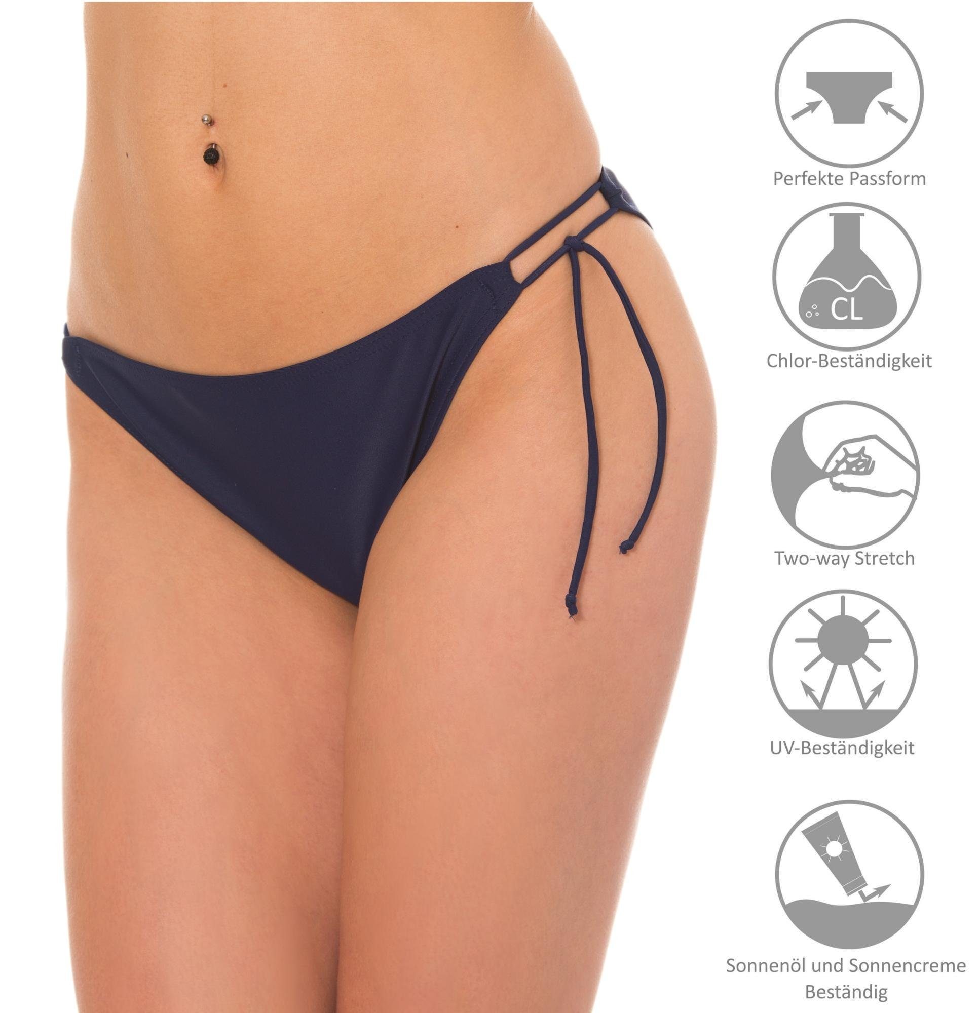 Aquarti Bikini-Hose Aquarti Damen Bikinihose Seitlich Gebunden Bikinislip Höschen – Bild 5 von 5