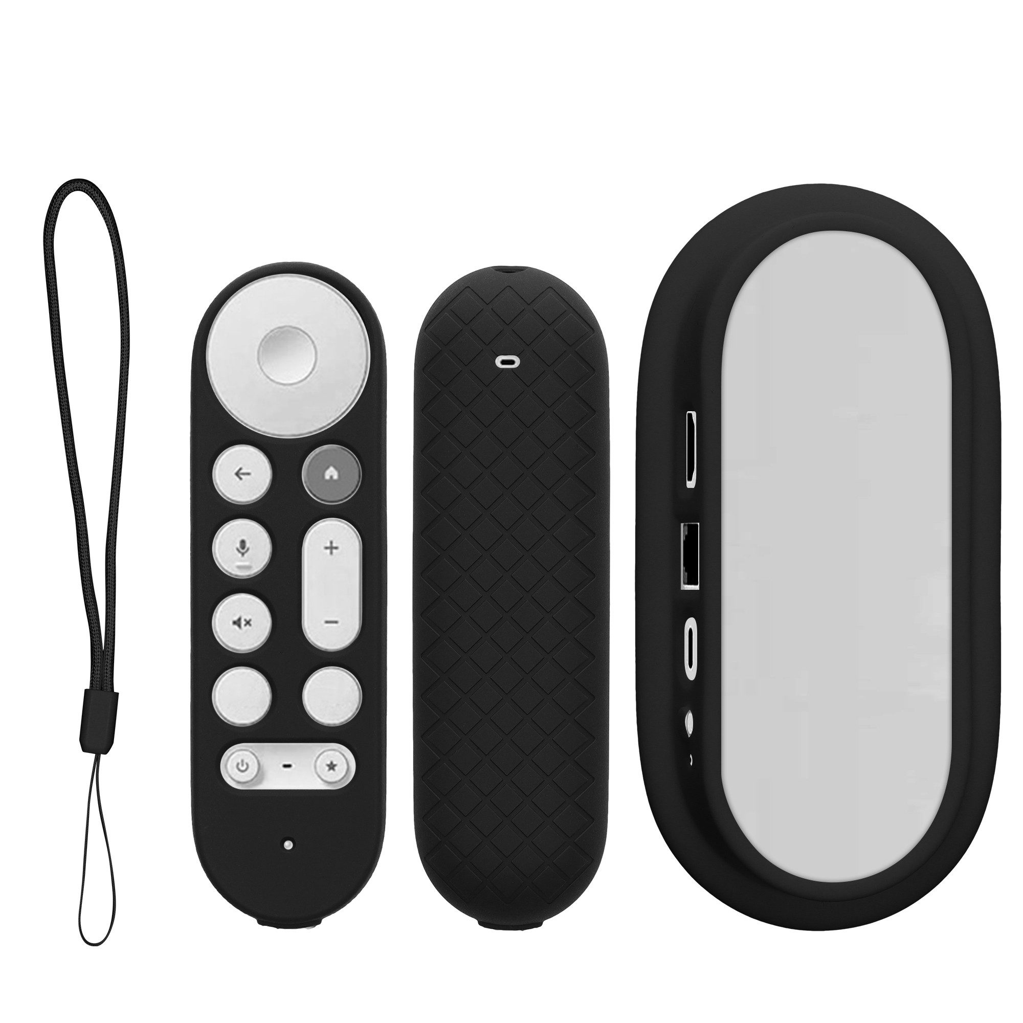 kwmobile Etui für Google TV Streamer 4K, Silikon Tastaturschutz AZERTY (Frankreich, Belgien)