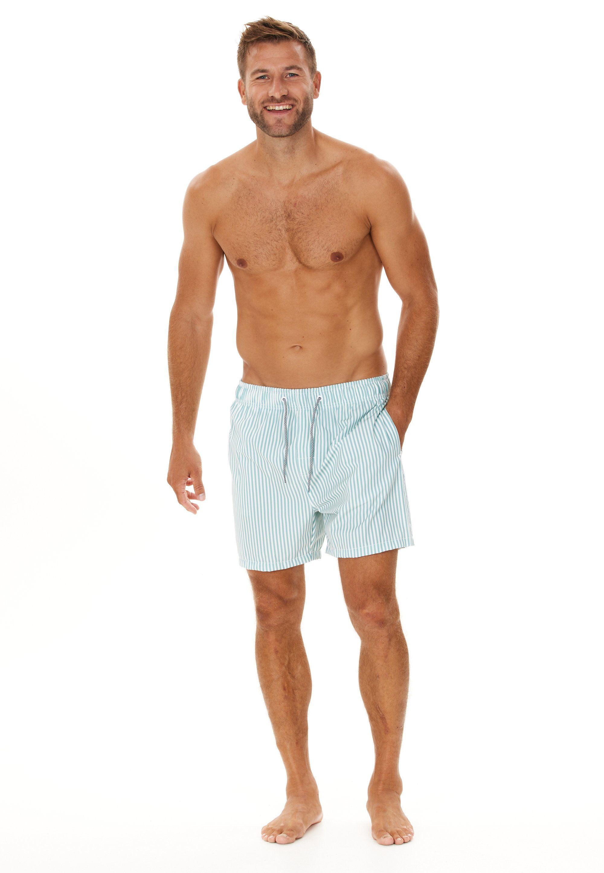 CRUZ Badeshorts Kenny (1-St) in zeitlosem Streifenmuster