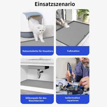 yozhiqu Abtropfmatte Unterspüle-Tablett, 86,4 x 55,9 cm, wasserdichtes Unterspüle-Tablett, für Küchen- und Waschküchenschränke, Küchenschrank-Regalschutz