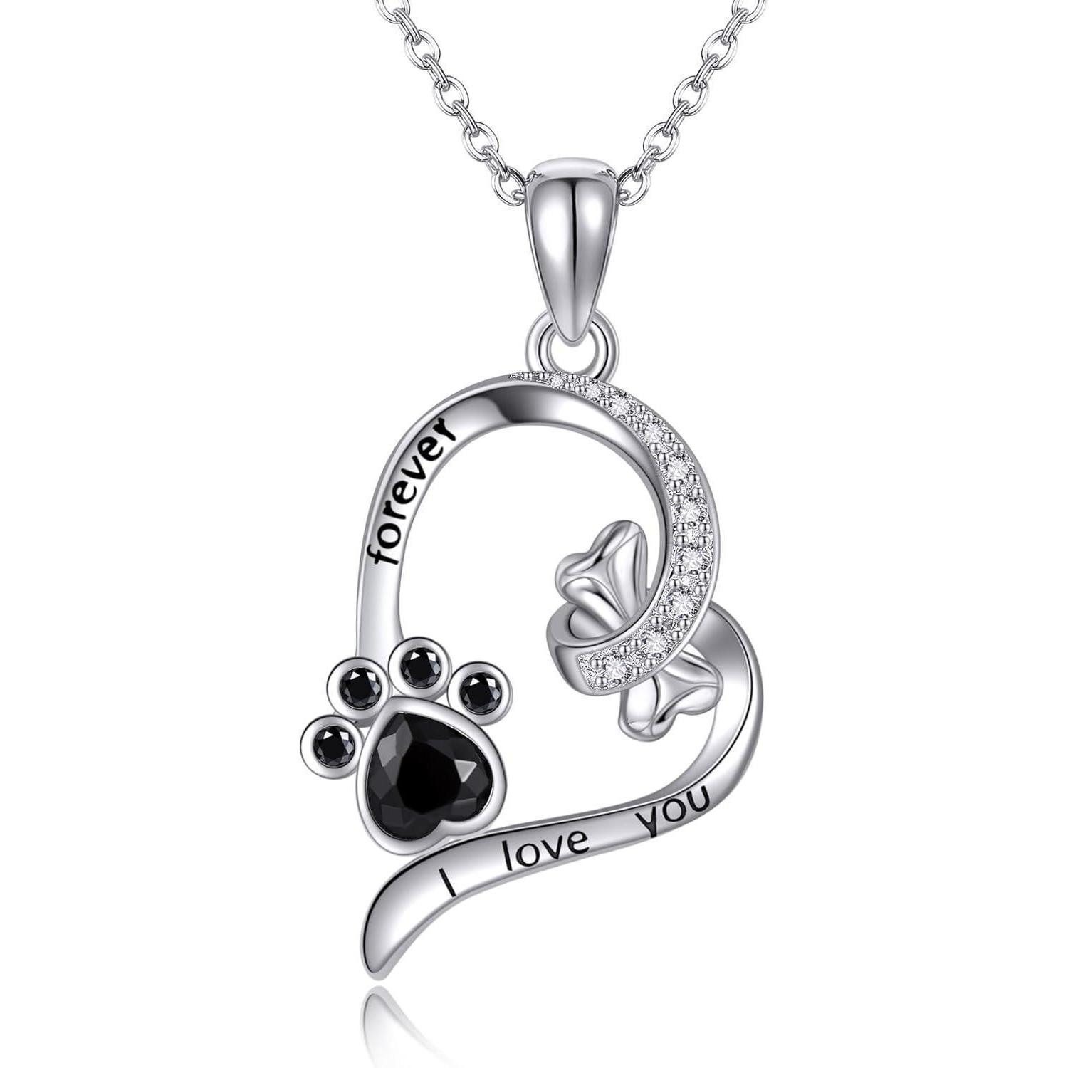 Monkimau Kette Mit Anhänger Origami Katzen Halskette Damen Silber Schmuck Packung S0i580ev