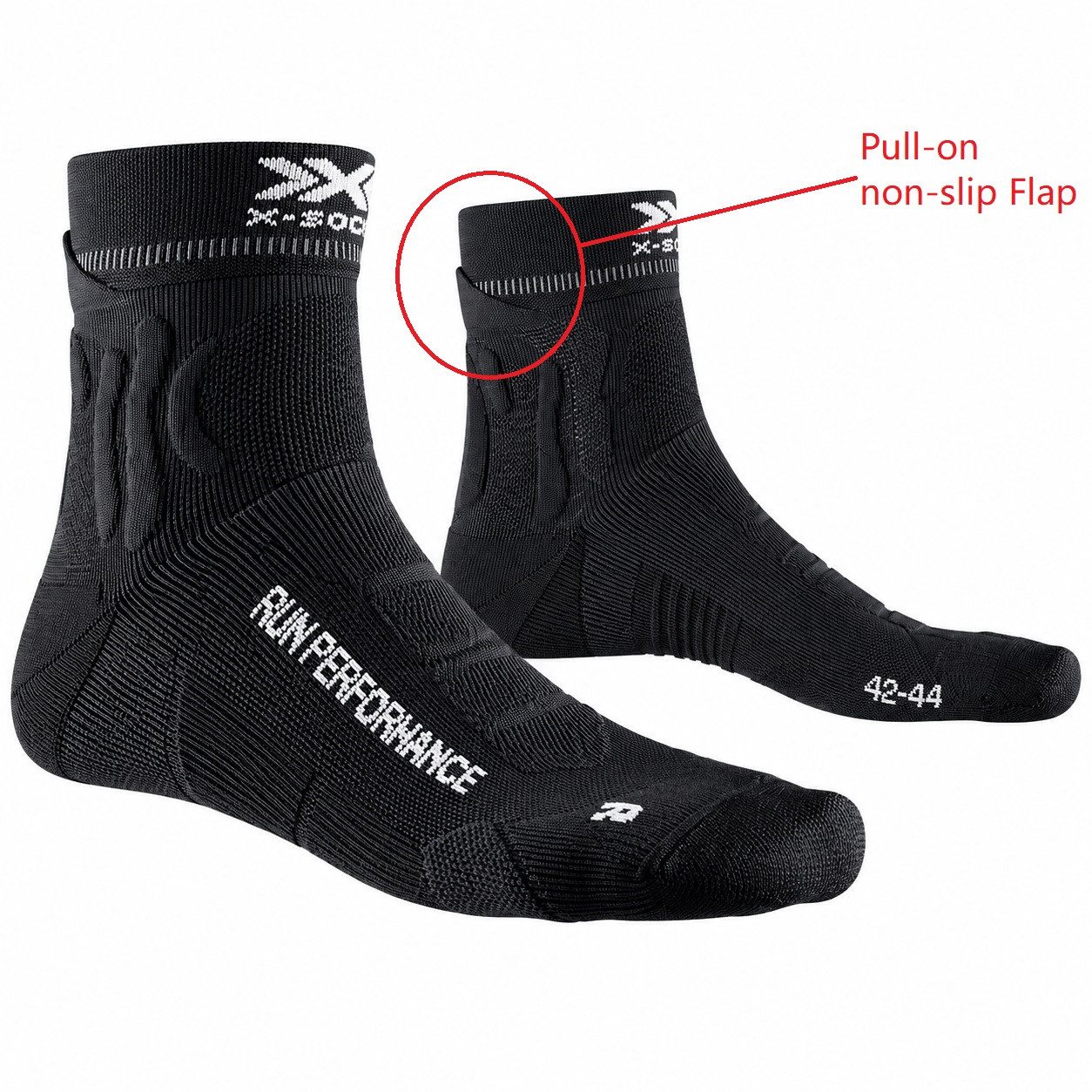 X-Socks Laufsocken 3er Set Herren Run Trail Performance 4.0 Sportsocken schwarz