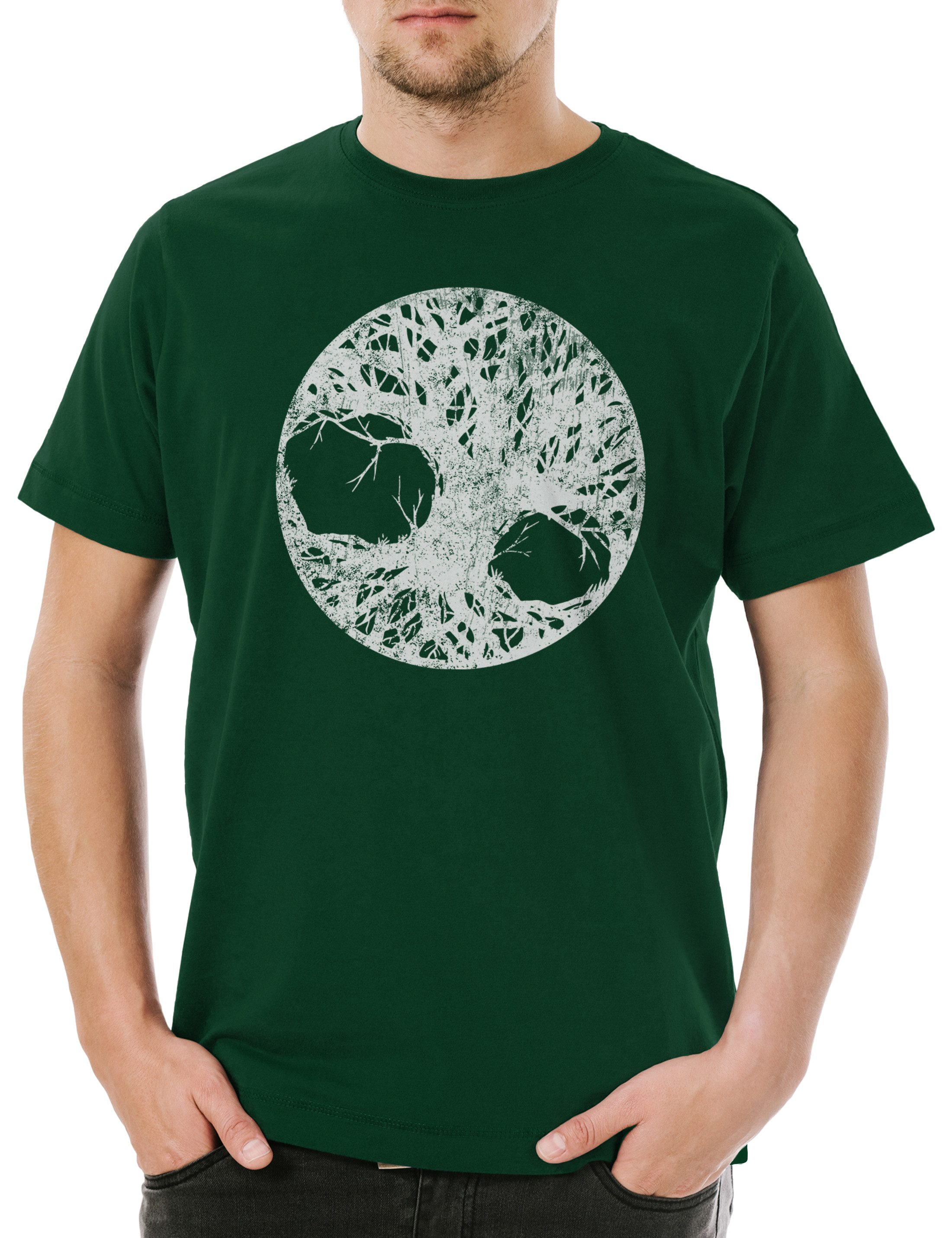 Print-Shirt Yggdrasil Life Tree I Herren T-Shirt Celtic Paganism Wotan Thor