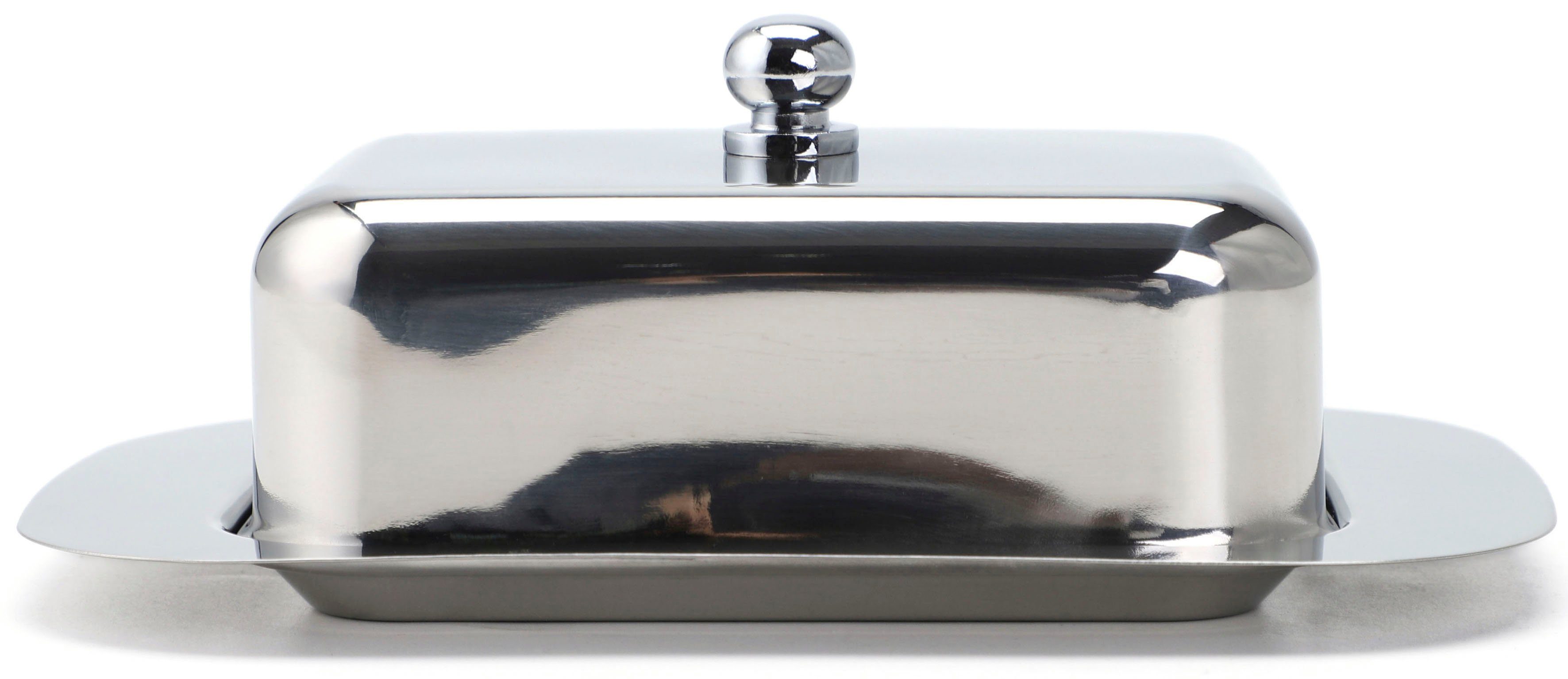 ECHTWERK Butterdose, Edelstahl 18/8, (1-tlg), Butterschale, Butterbox mit Deckel, 250 gr
