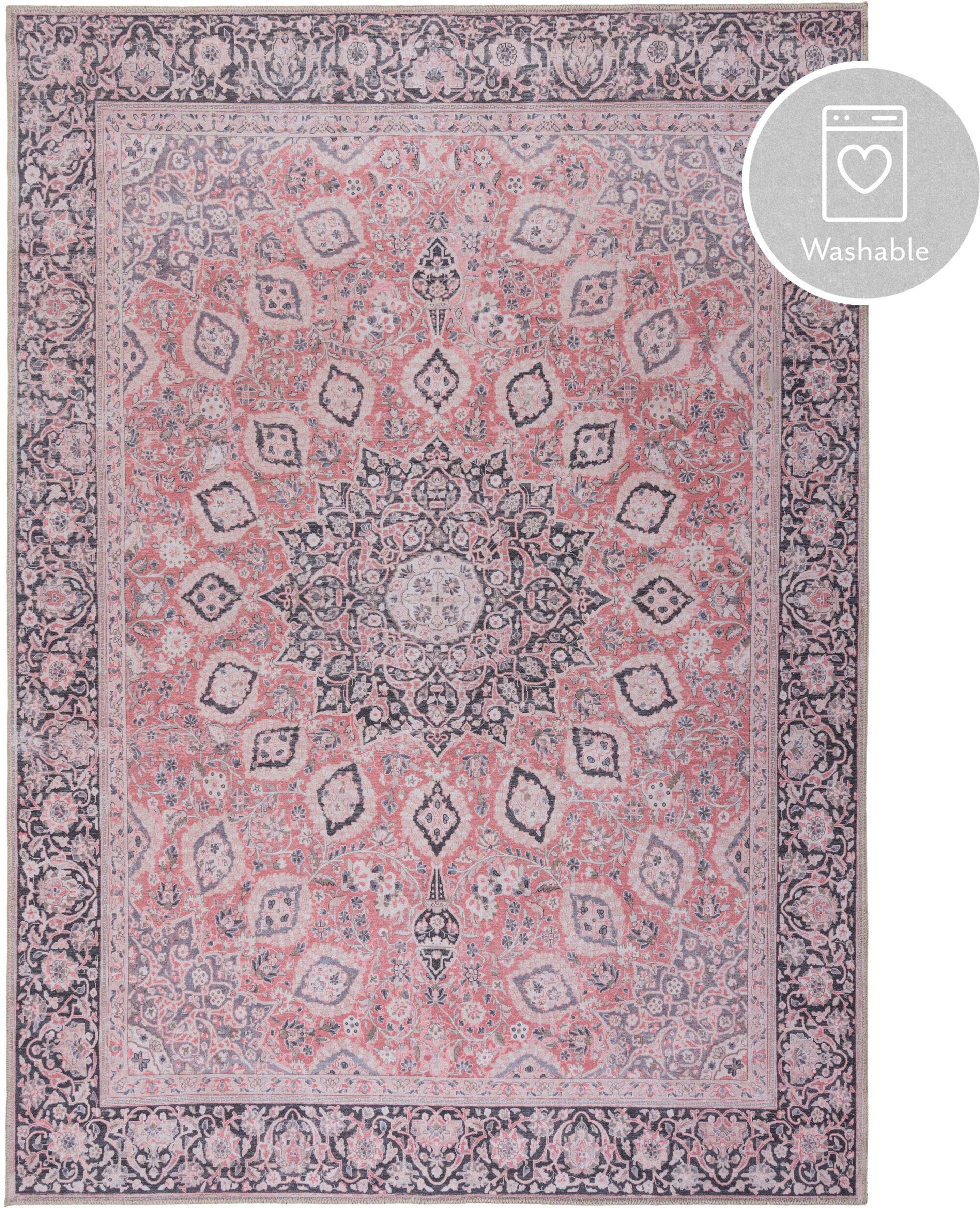 Teppich Somerton, FLAIR RUGS, rechteckig, Höhe: 7 mm, Orient-Optik, Vintage-Design, waschbar | Kurzflor-Teppiche