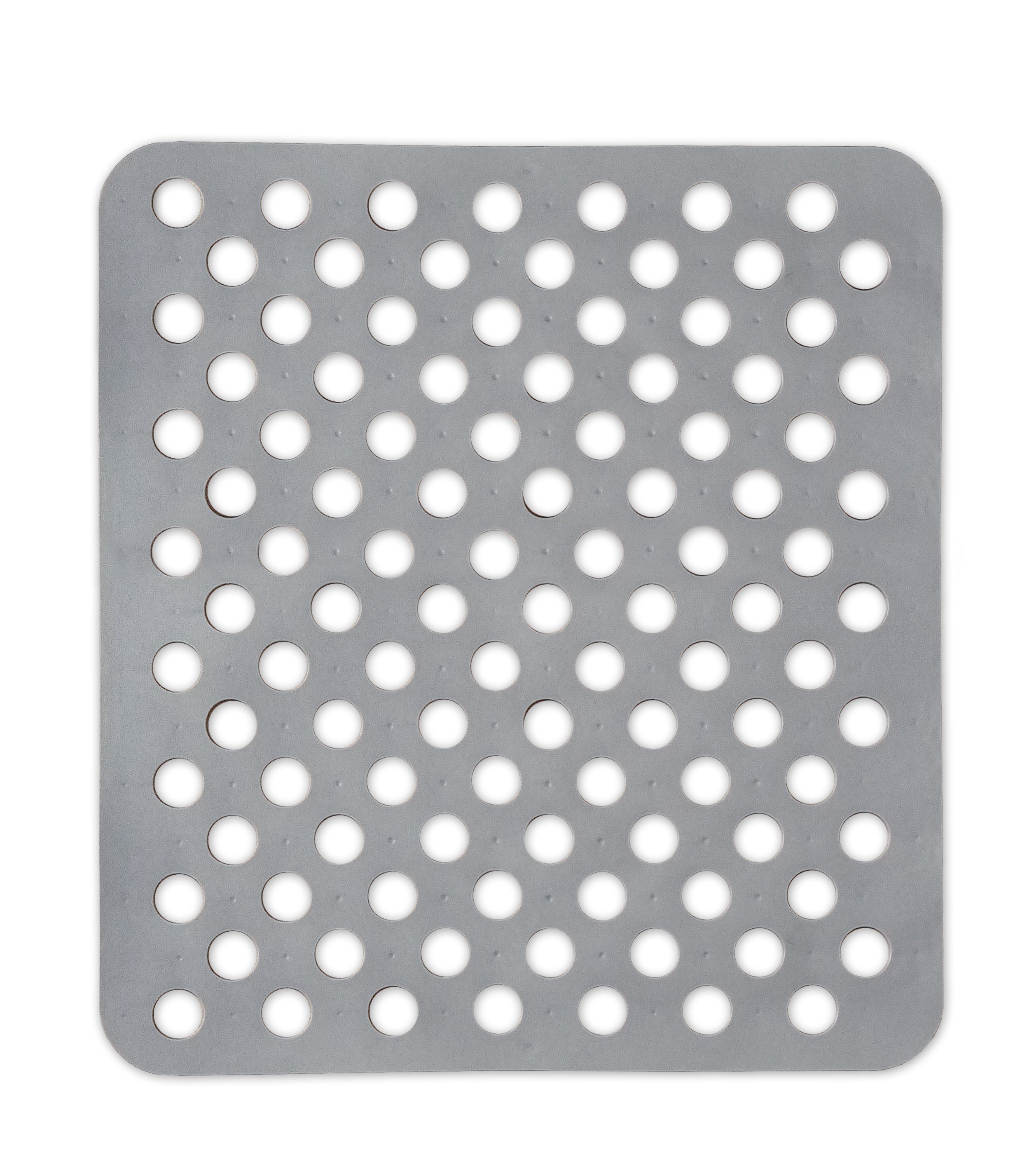 KINVARA Abtropfmatte SPÜLBECKEN EINLAGE 31x28cm eckig Spülbeckenmatte Spülmatte 55 (Grau), Spülbeckeneinlage Abtropfmatte Matte