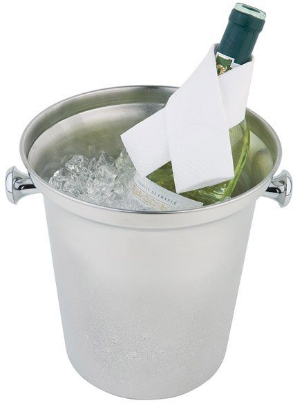 APS Wein- und Sektkühler, Edelstahl, Ø 21 cm