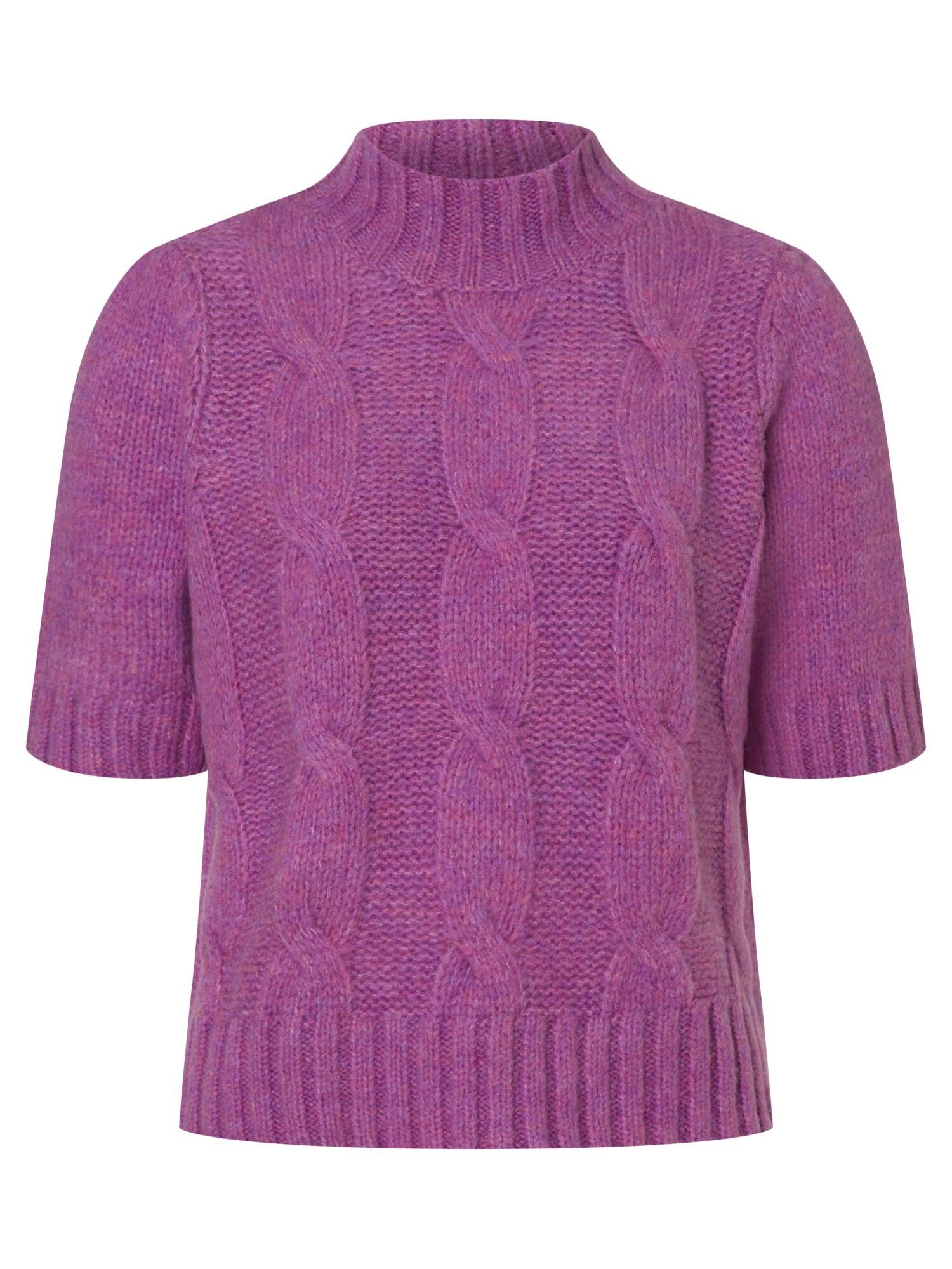 MORE&MORE Strickpullover lila meliert