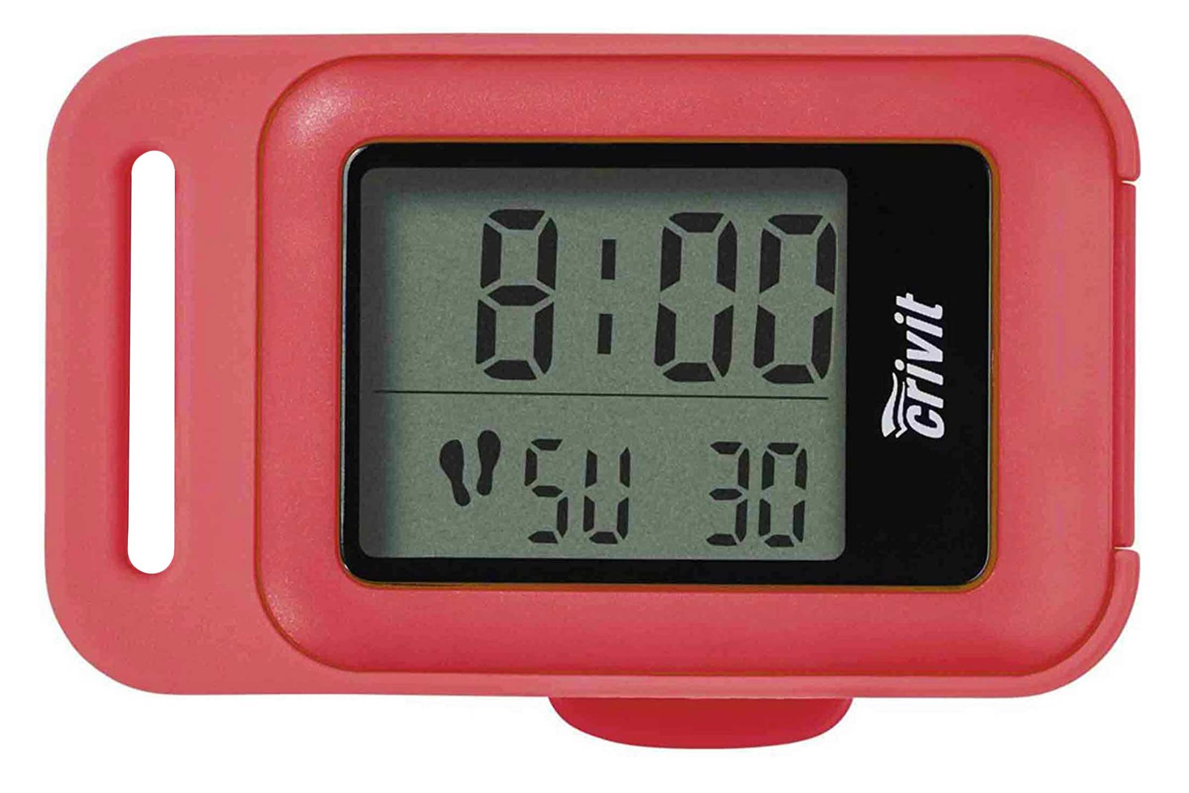 crivit Schrittzähler Crivit Schrittzähler 3-D Sensor LC-Display & Befestigungsclip, Schrittzahl, Distanz, Laufzeit, Geschwindigkeit, Kalorienverbrauch