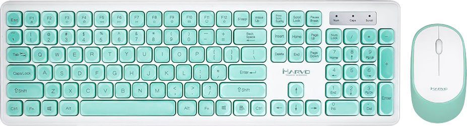 Maus-Set, Wireless/kabellose und und MARVO Maus St) Tastatur- Marvo (1 Tastatur