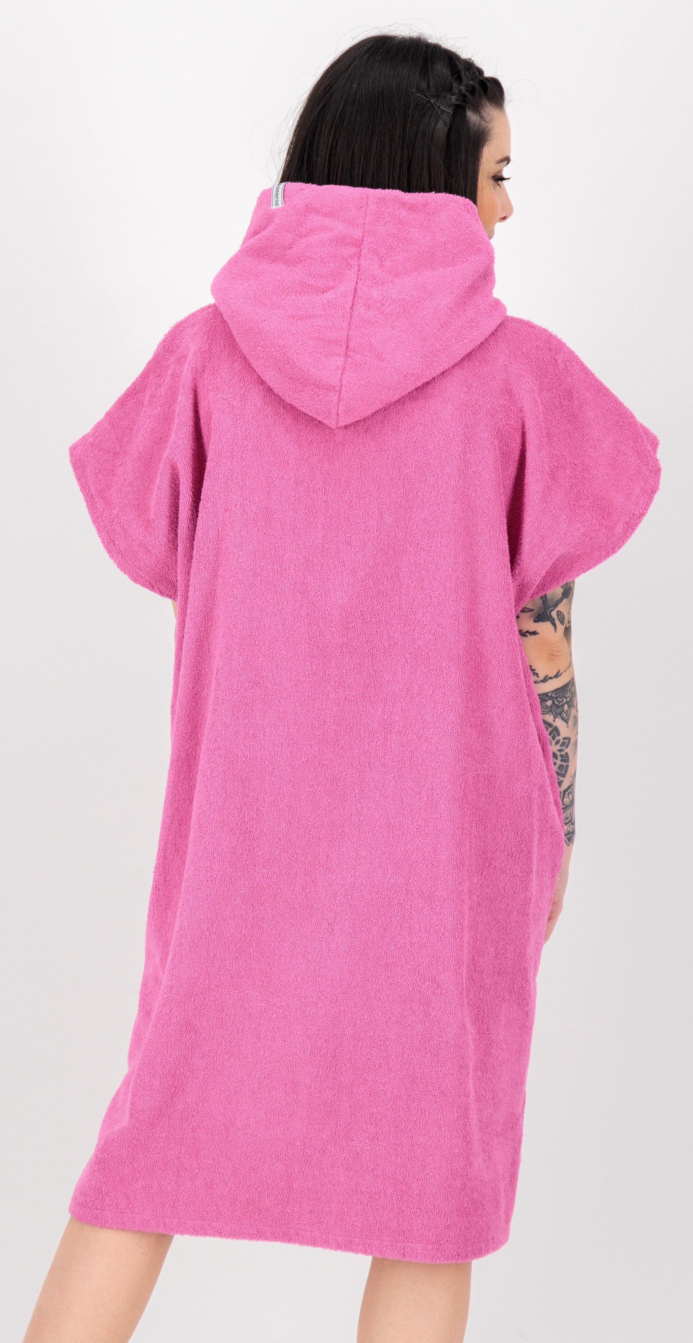 DEPROC Active Badeponcho PONCHINO HALIFAX WOMEN Umziehhilfe Strandponcho, Kapuze, ohne, Innenliegende Tasche zum Umziehen