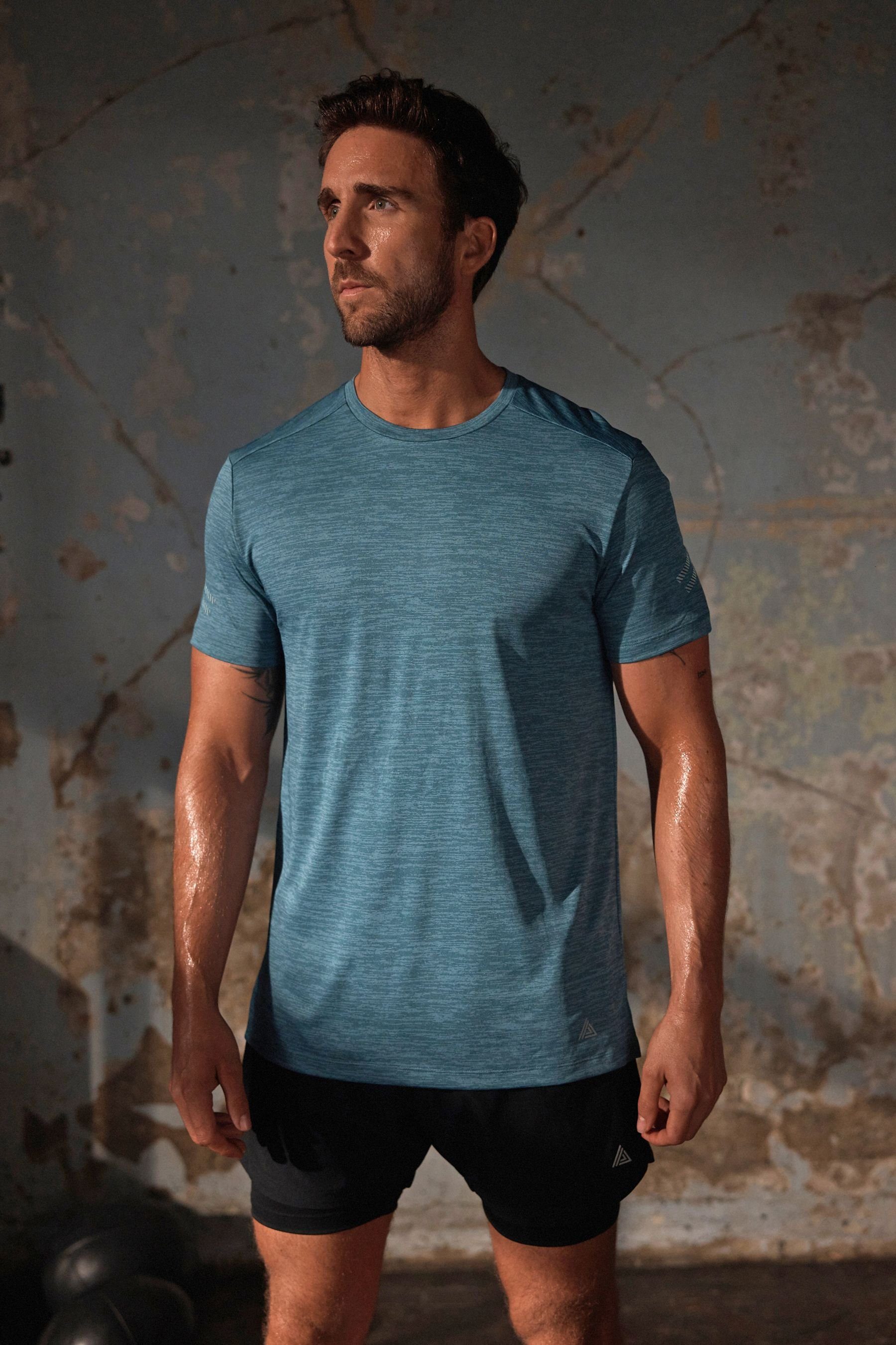 Active Blue Next (1-tlg) Next Sport-T-Shirt Trainingsshirt