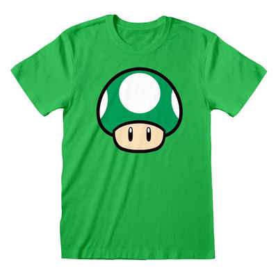 Nintendo T-Shirt »Nintendo Super Mario – 1-UP Mushroom T-Shirt GRÖSSE M-L-XL-XXL NEU TOP«