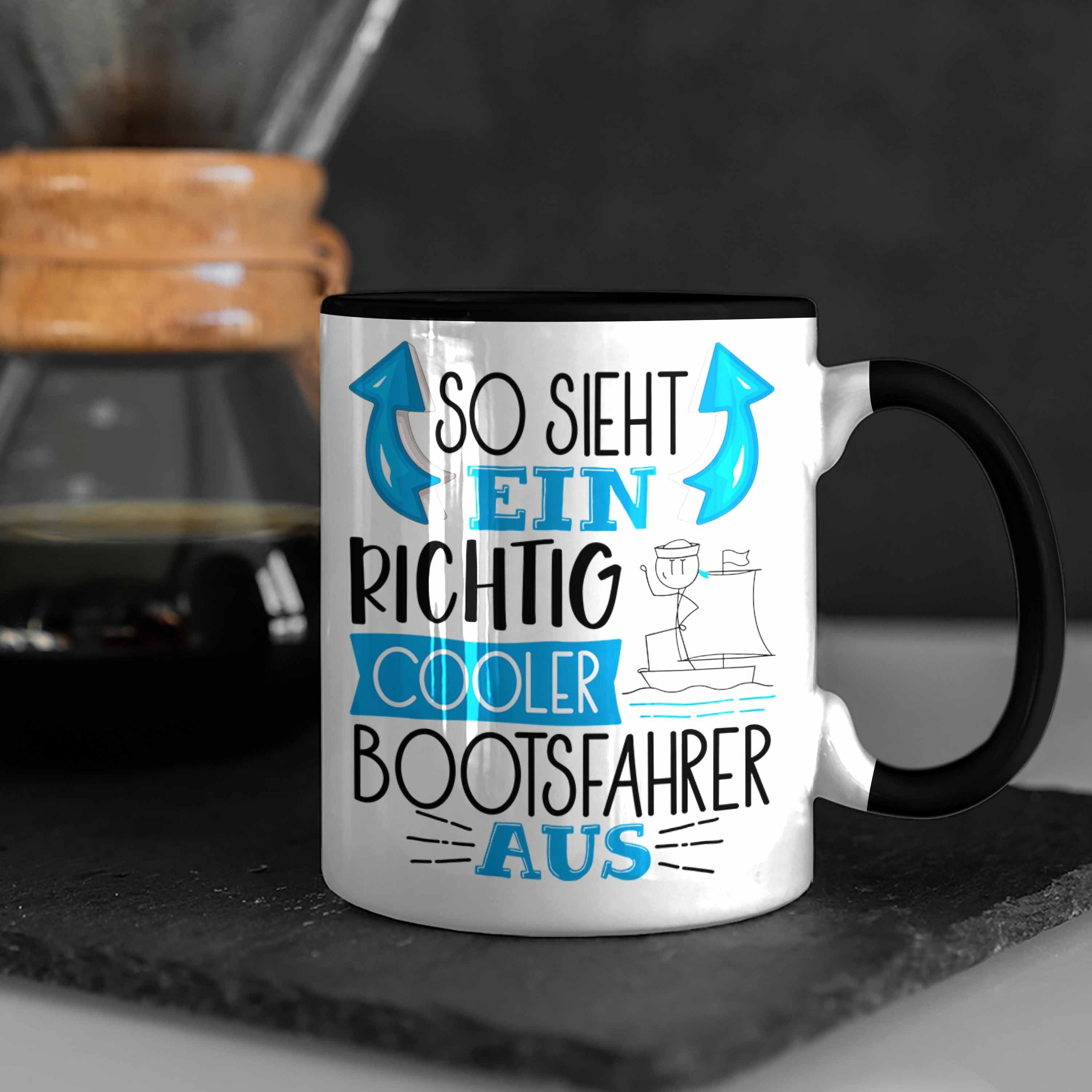 Tasse Bootsfahrer Sieht Ein Lustiger Richtig So Tasse S Trendation Aus Geschenk Cooler Schwarz