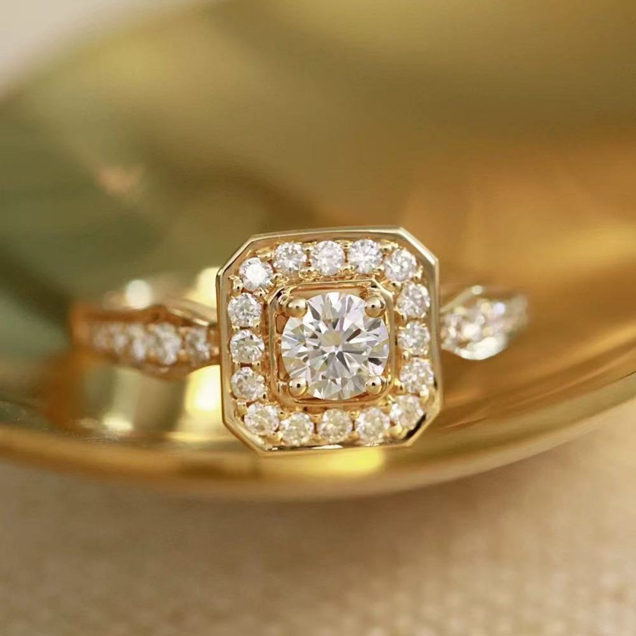 Jumpeak Trauring Damen ring,Ehering,1ct,D,VS1,3EX,Diamantring aus Laborzucht, Geschenk zur erstkommunion,Mutter tags geschenk, Geschenk für frau