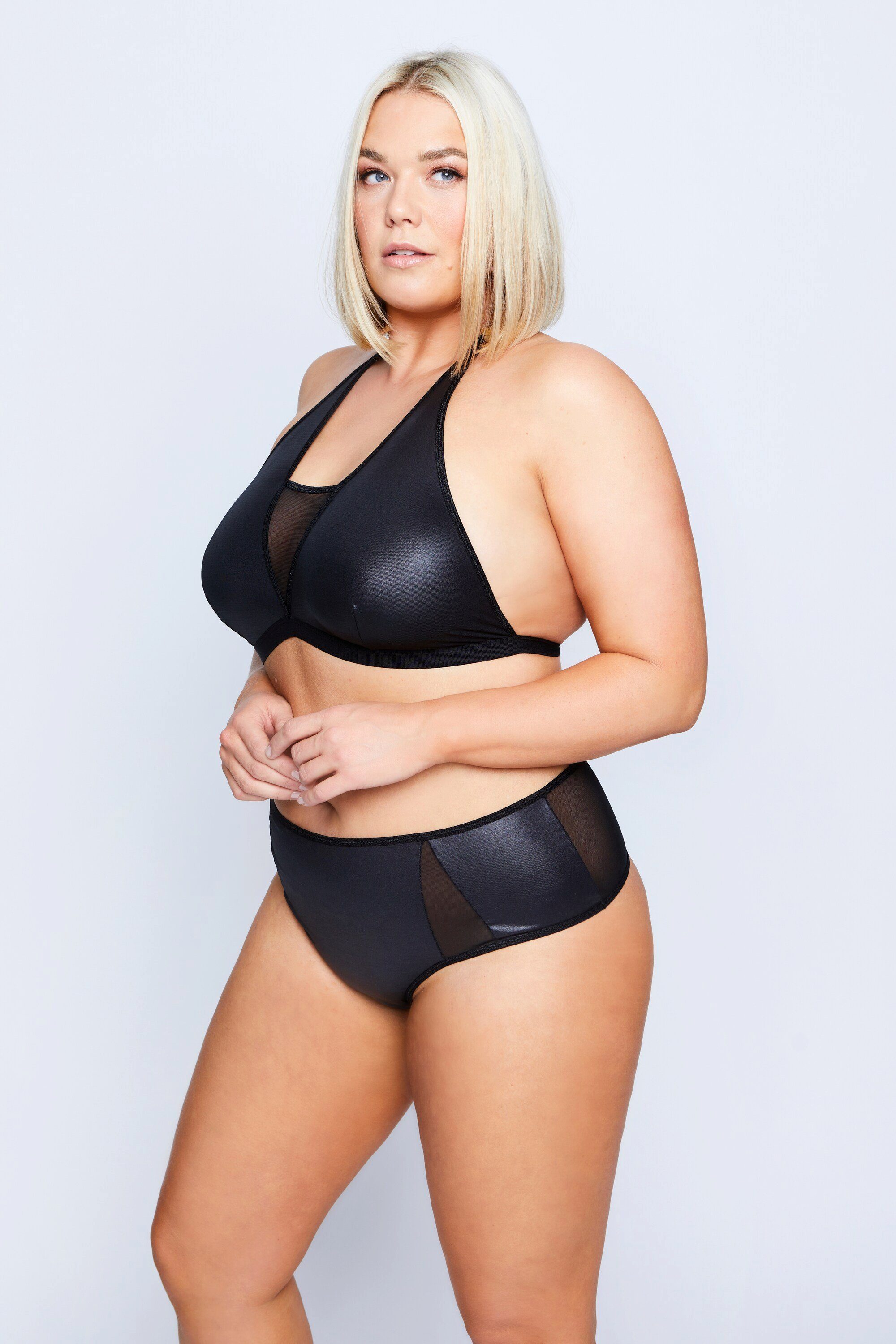 Ulla Popken Bustier Bustier Mesh-Einsatz Wetlook