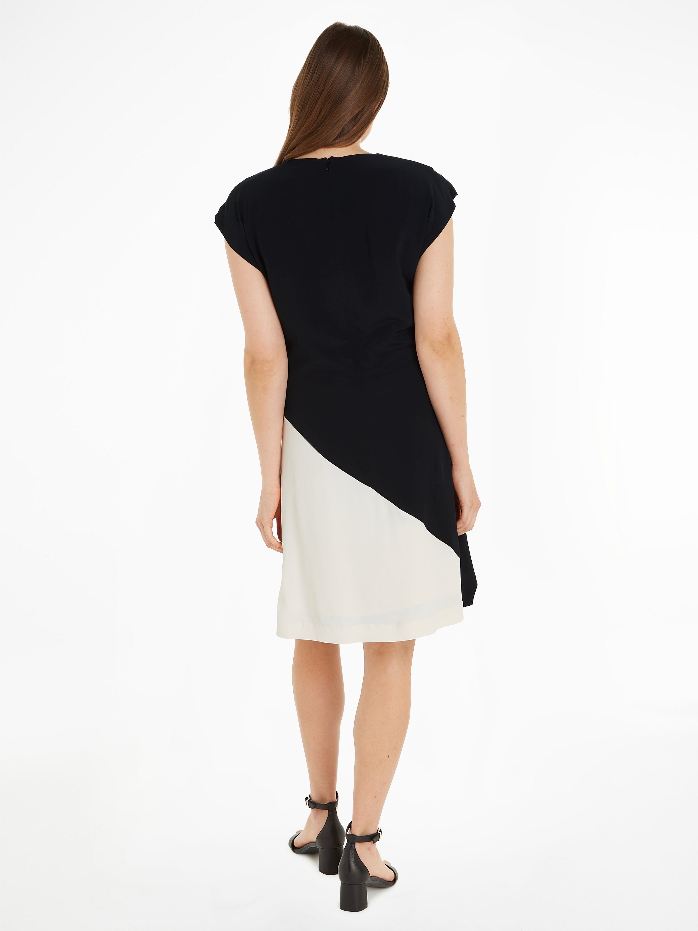Tommy Hilfiger Blusenkleid VISCOSE BLOCKED KNEE günstig online kaufen