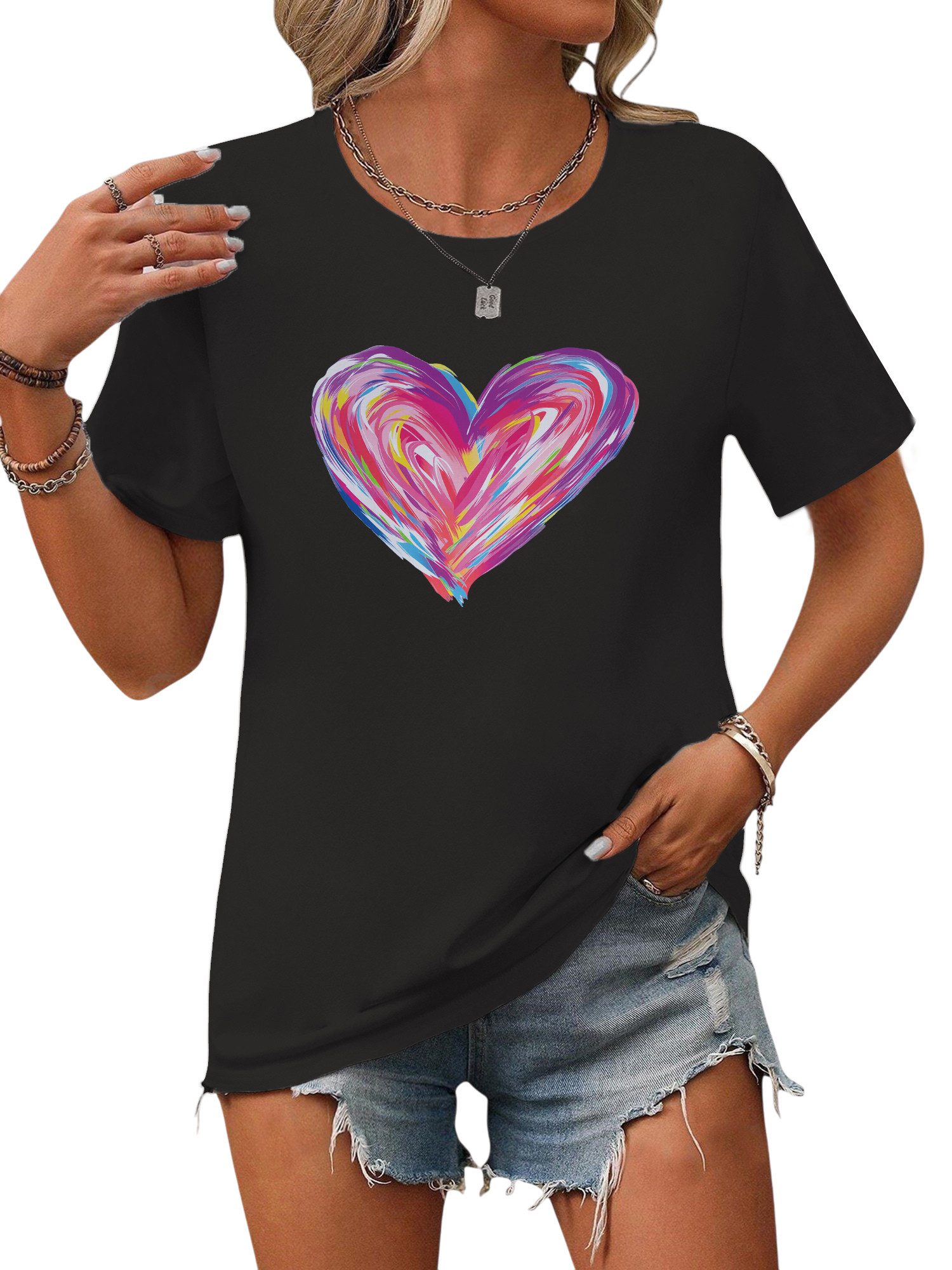PYL Kurzarmbluse Damen Sommershirt Kurzarm mit günstig online kaufen