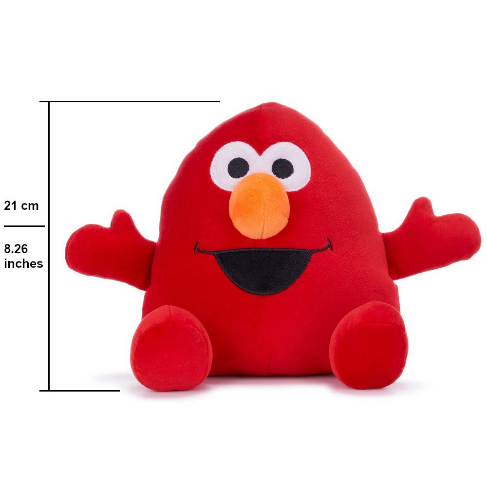 Sesamstrasse Kuscheltier SQUASHY PODGIES 21 cm Sesamstraße Elmo & Krümelmonster - SUPER SOFT (2er Set), SESAME STREET plüsch