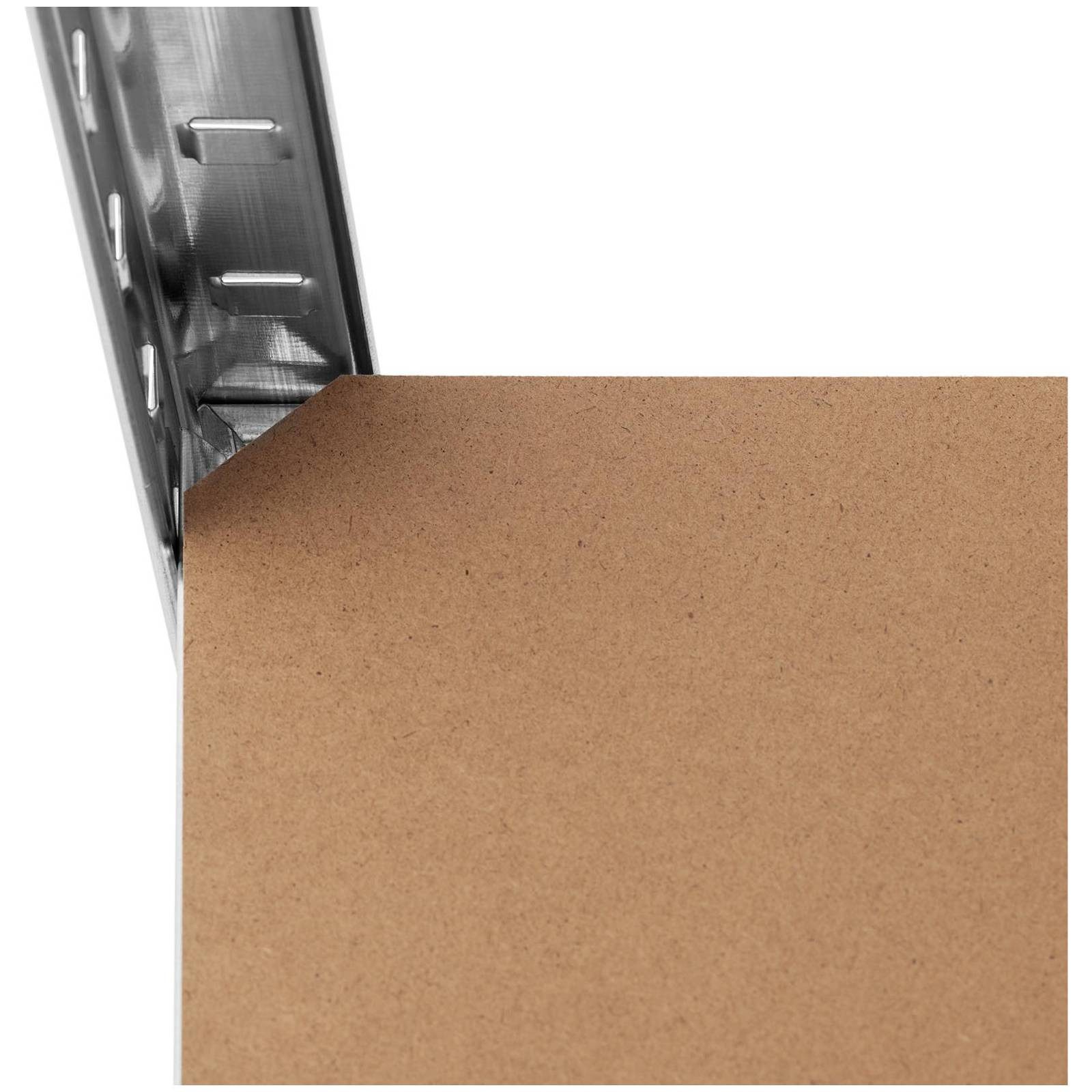 MSW Schwerlastregal Metallregal Kellerregal 160 x 40 x 180 cm für 4 x 150 kg grau, verschiedene Größen – Bild 3 von 5