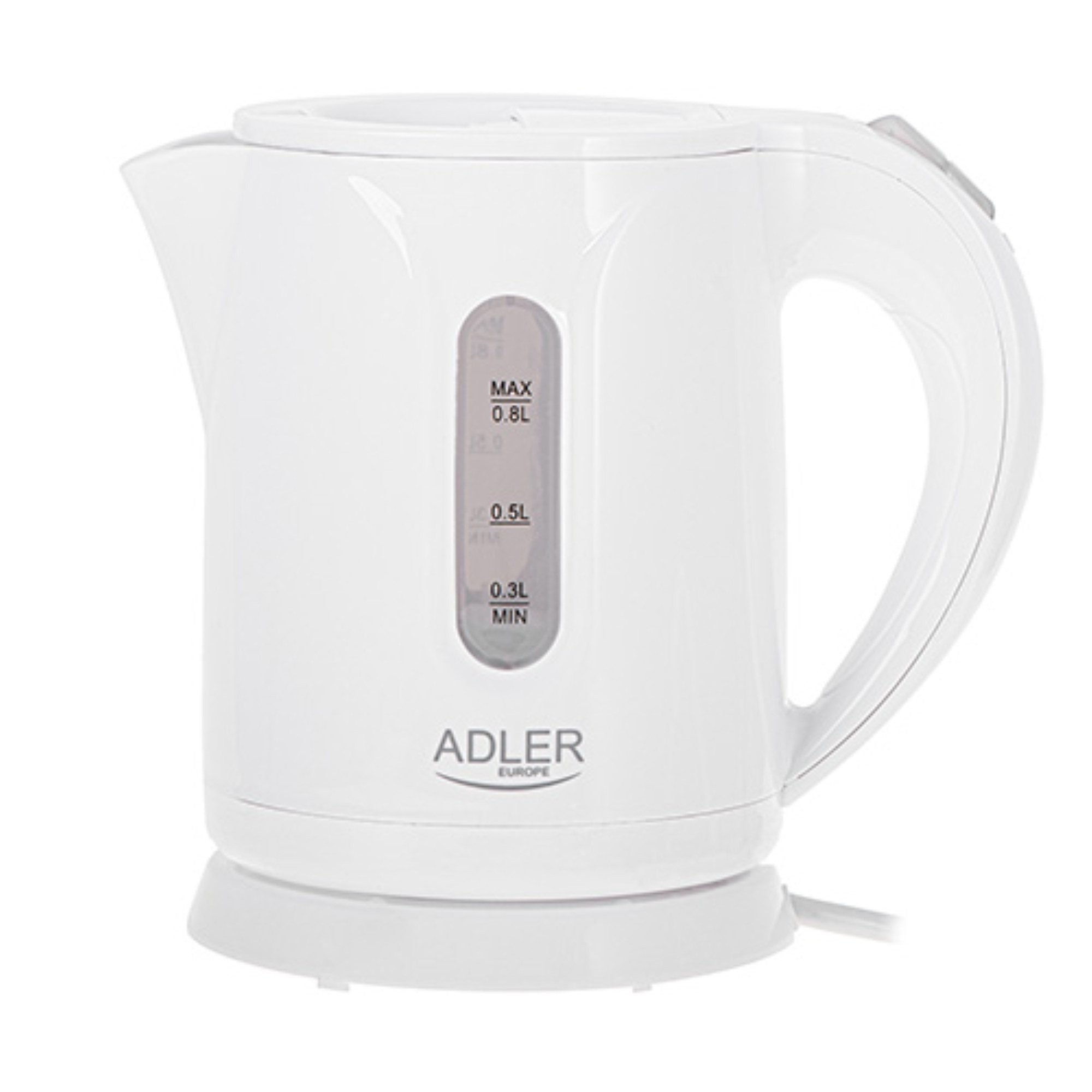 Adler Wasserkocher Adler AD1371w Wasserkocher weiß 0,8L