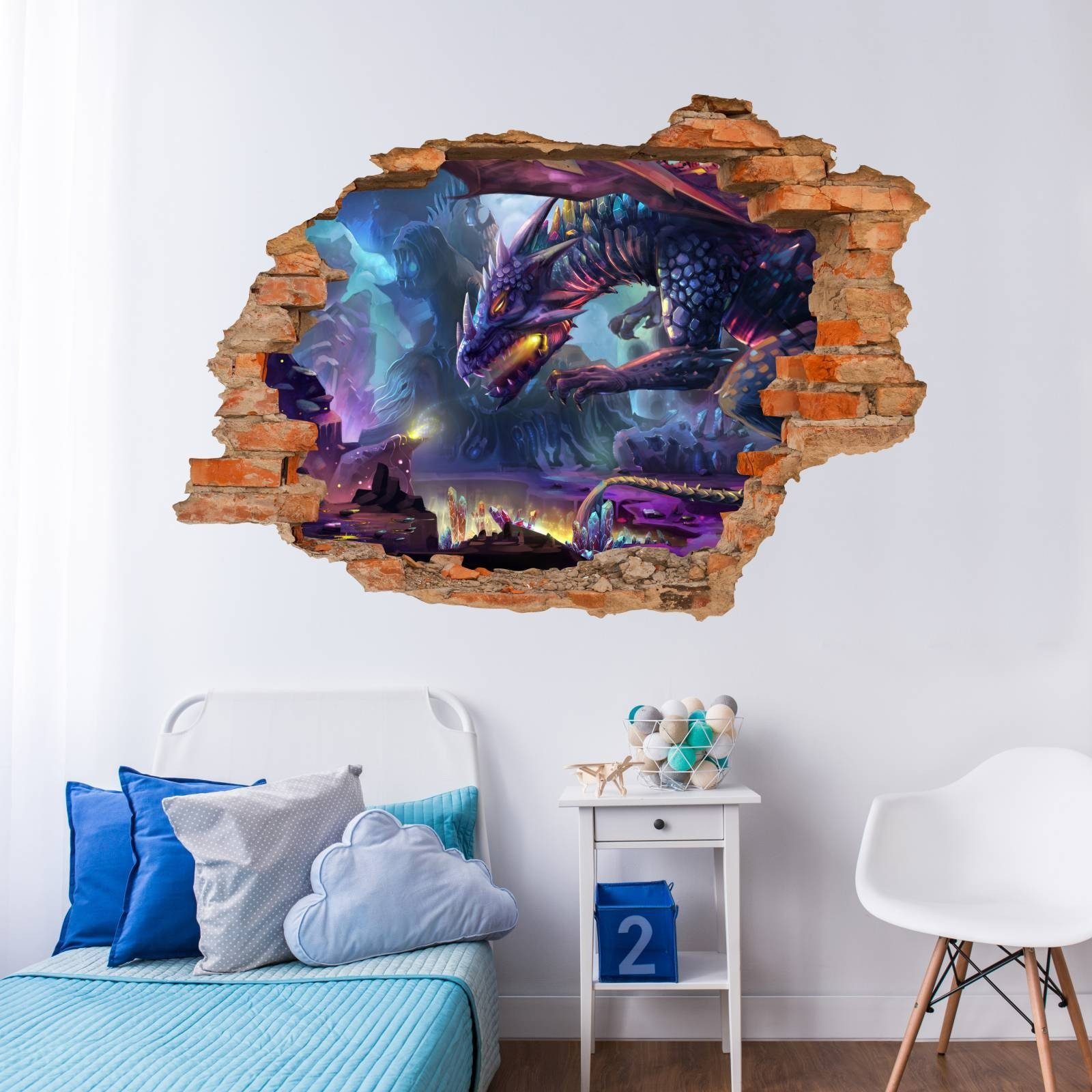 nikima Wandtattoo 097 Drache - Loch günstig online kaufen