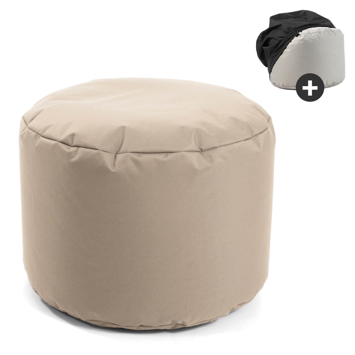 mokebo Pouf Der Ruhepouf (für Garten & Balkon), Sitzhocker Outdoor