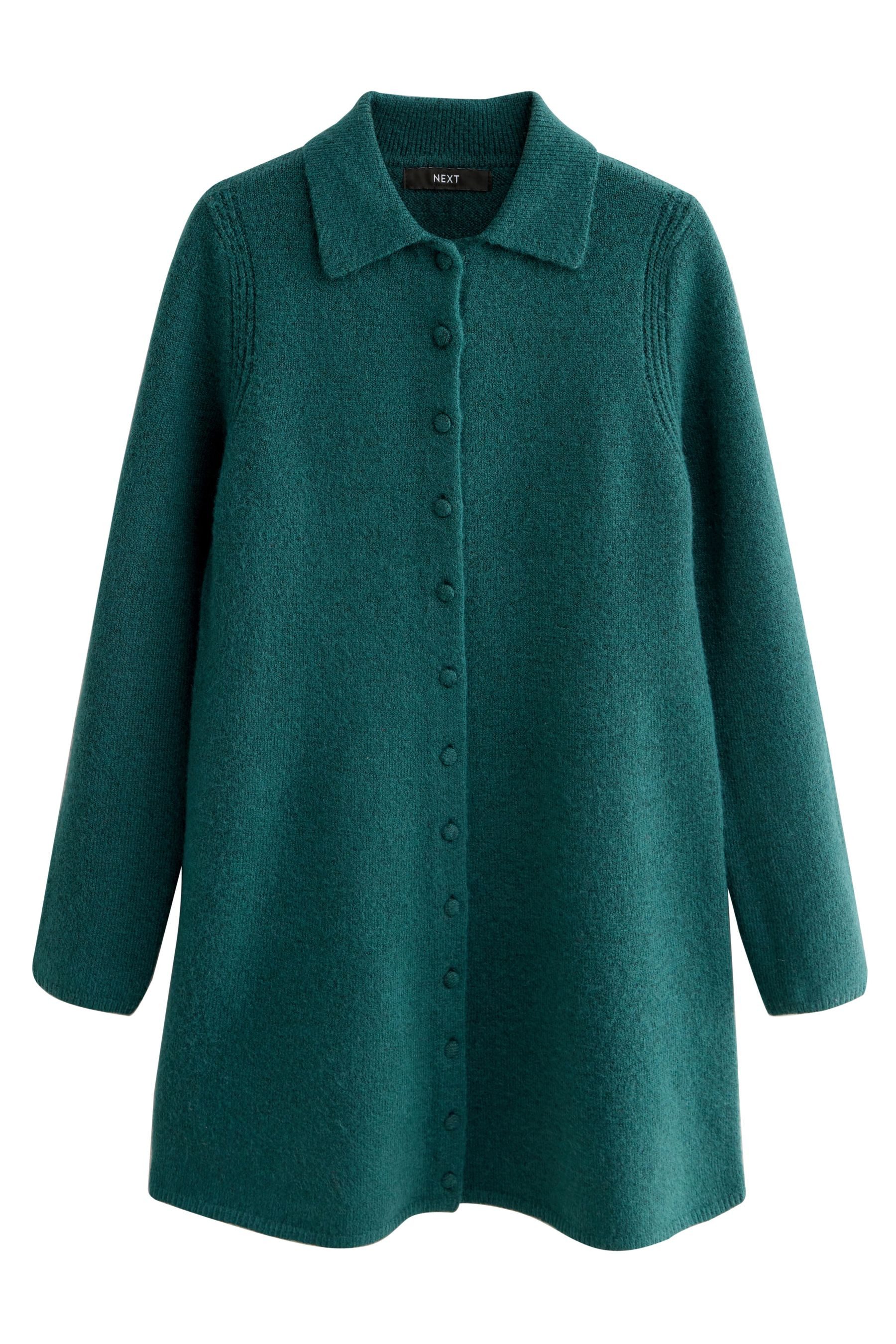 Next Strickkleid Langärmeliges Strickkleid mit Knopfleiste (1-tlg) günstig online kaufen