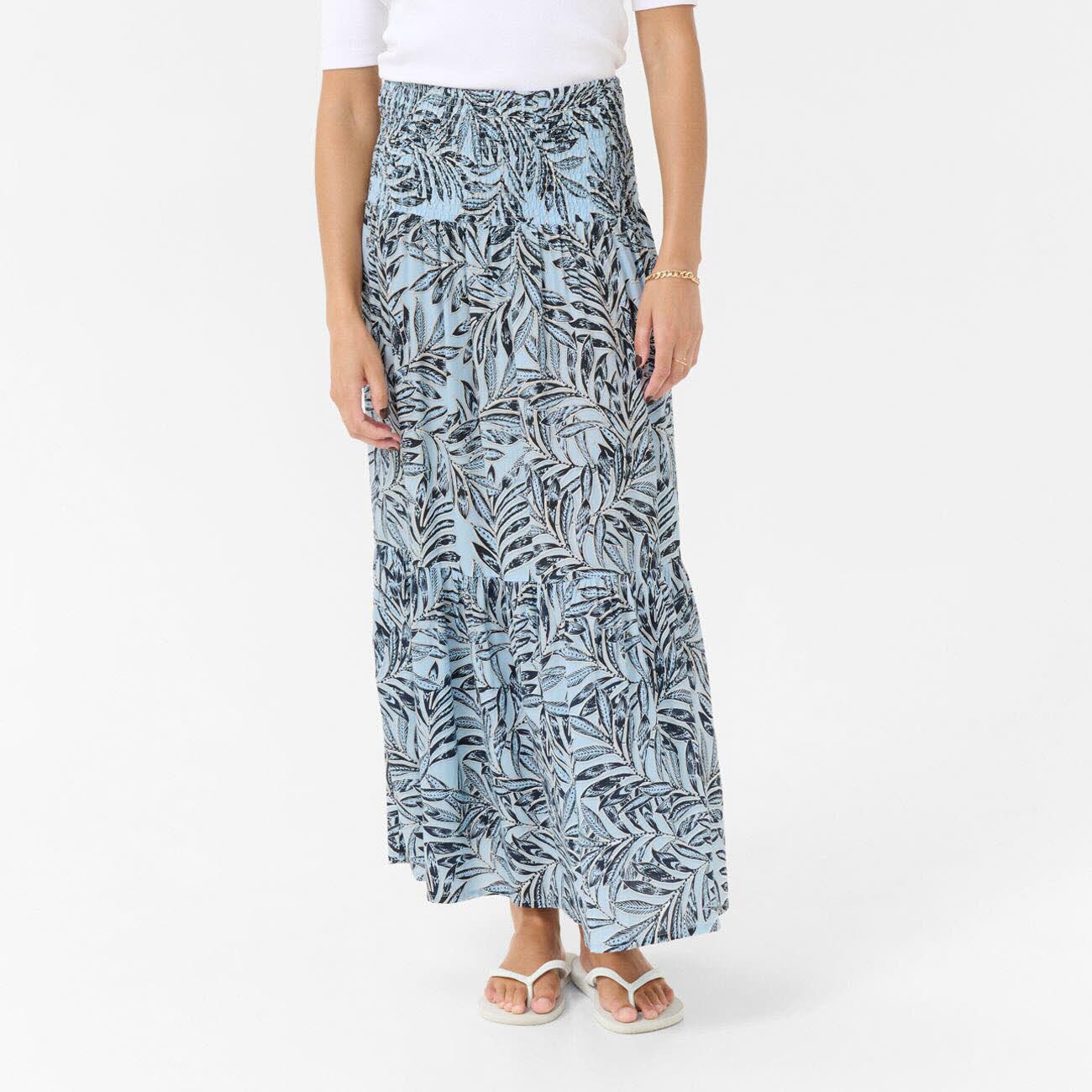 KAFFE A-Linien-Rock KAmaxi Smock Skirt