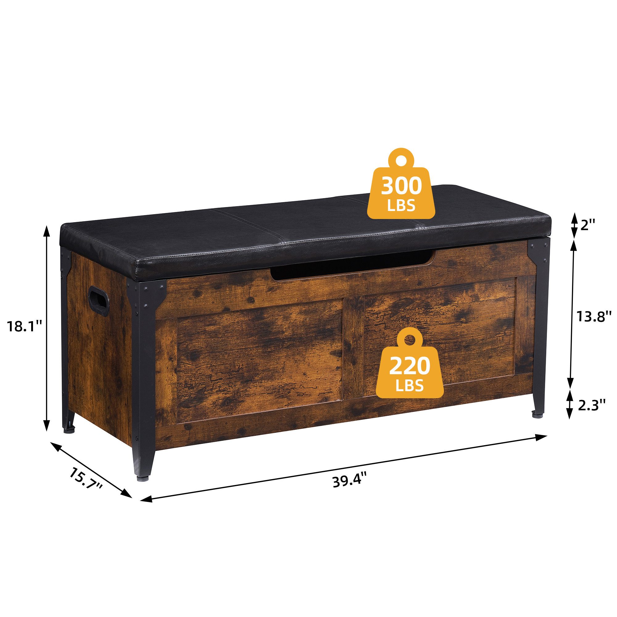 GarveeMore Sitzbank mit Stauraum,Sitzhocker,Spielzeugtruhe,Fußhocker, Schra günstig online kaufen