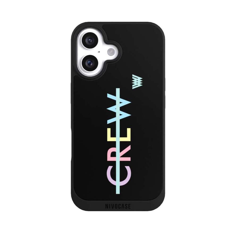 NIVOCASE Handyhülle Wincent Weiss Crew Statement Crew, Apple iPhone 16 Handyhülle Hülle NIVOpure Case Schwarz