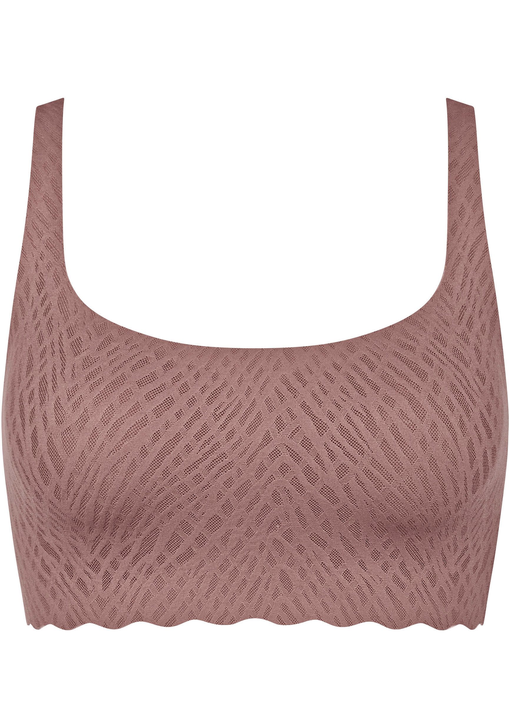 sloggi Bustier ZERO Feel Bliss Top unsichtbar mit Spitzenoptik