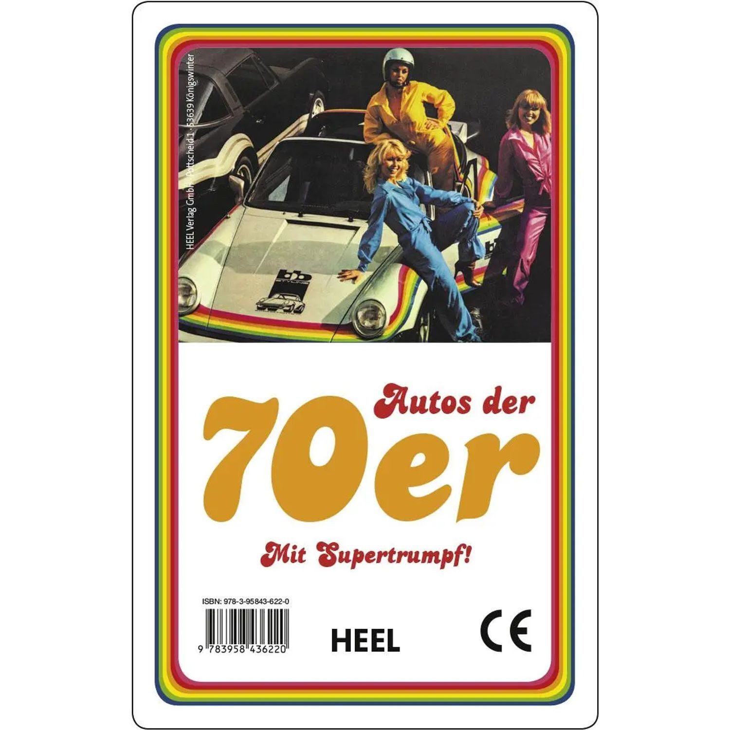 HEEL Verlag Spiel Quartett: Autos der 70er