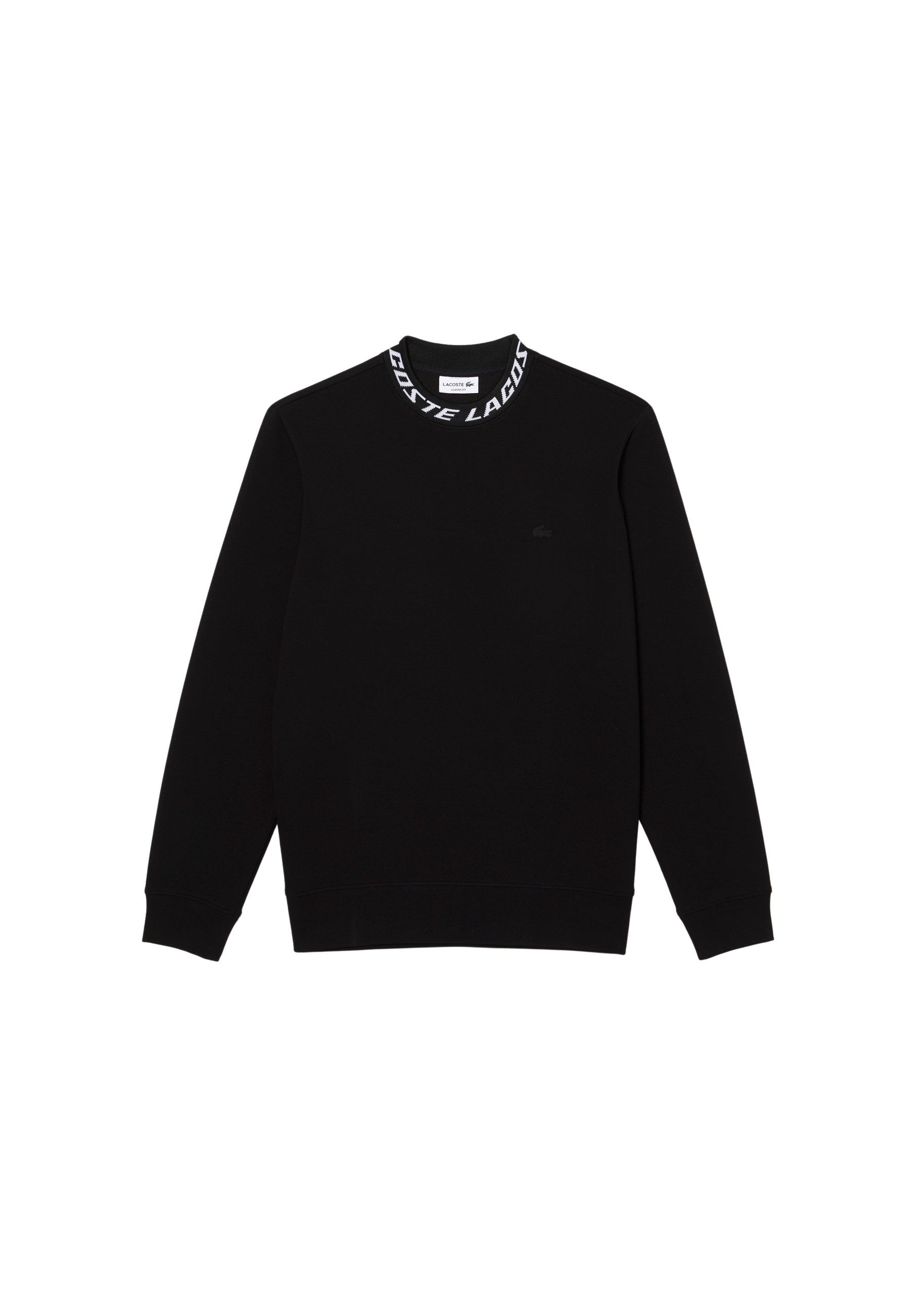 Pullover Sweatshirt mit Lacoste Sweatshirt Logo-Kragen (1-tlg)