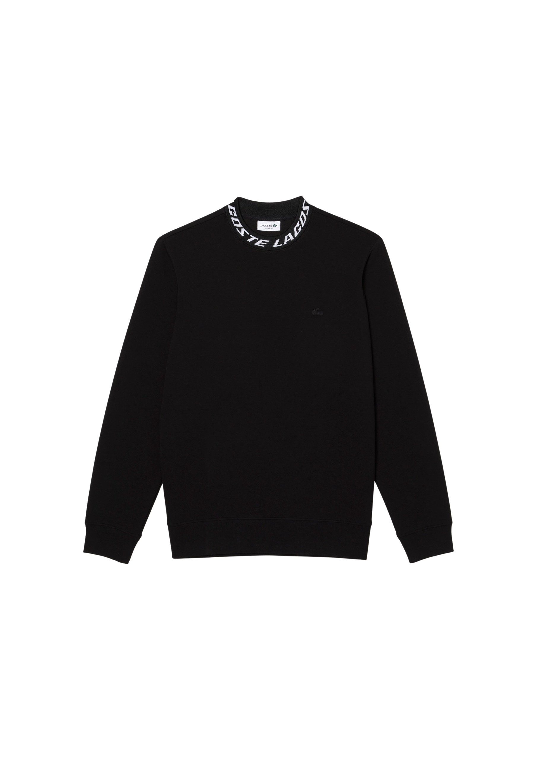 Sweatshirt mit Lacoste (1-tlg) Sweatshirt Logo-Kragen Pullover