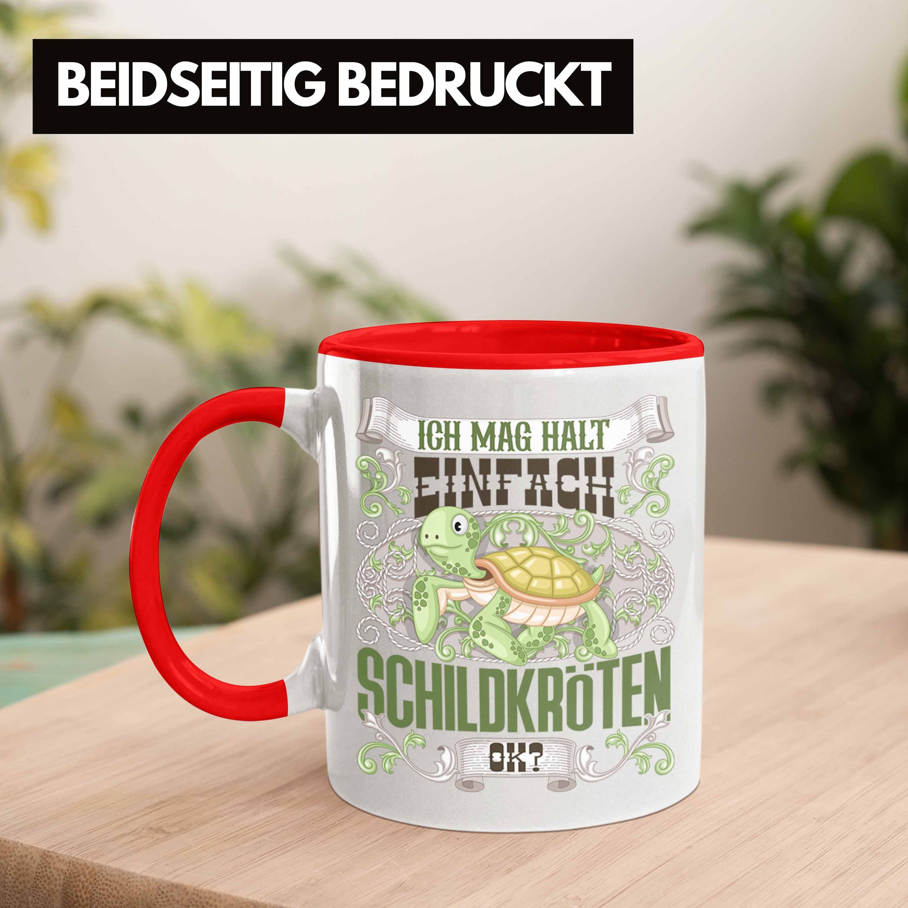 Schildkröten Trendation Geschenk Trendation Spruch - Tasse Rot Schildkröte G Tasse Besitzer