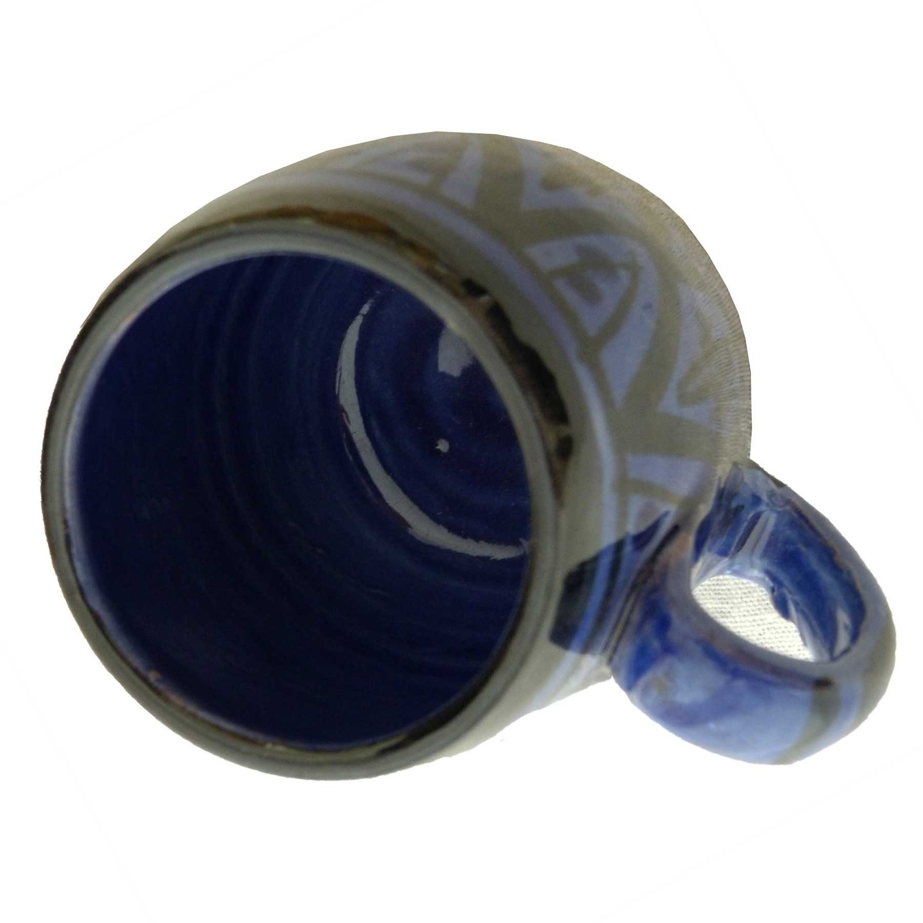 SIMANDRA Tasse Keramik Tasse Klein marokkanische Bemalung handbemalt, Keramik