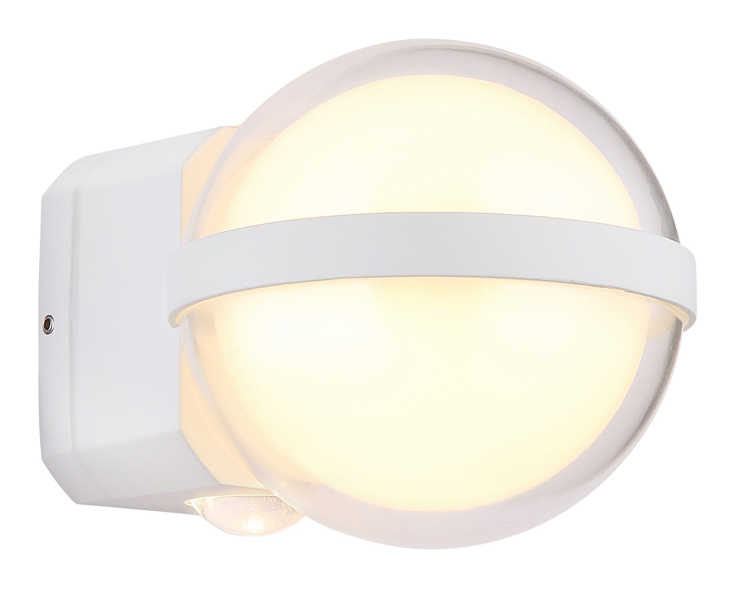 GLOBO LIGHTING LED Außen-Wandleuchte ILLI, LED fest integriert, Warmweiß, Außenbereich/IP54/2 Linsen/2Richtungen/Terrasse
