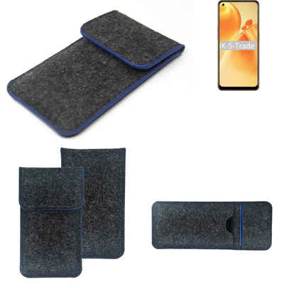 K-S-Trade Handyhülle für Oppo F19s, Handy-Hülle Schutz-Hülle Filztasche Pouch Tasche Case Sleeve