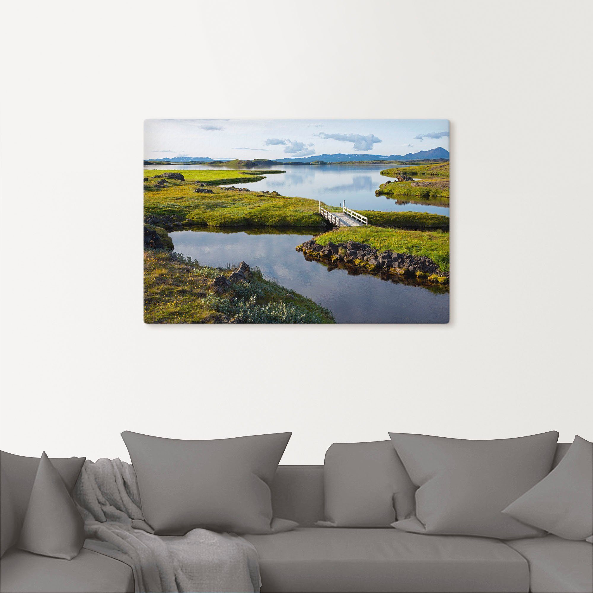 Myvatn, in Artland Wandbild als Alubild, Seebilder Größen Leinwandbild, versch. Poster (1 Wandaufkleber St), oder