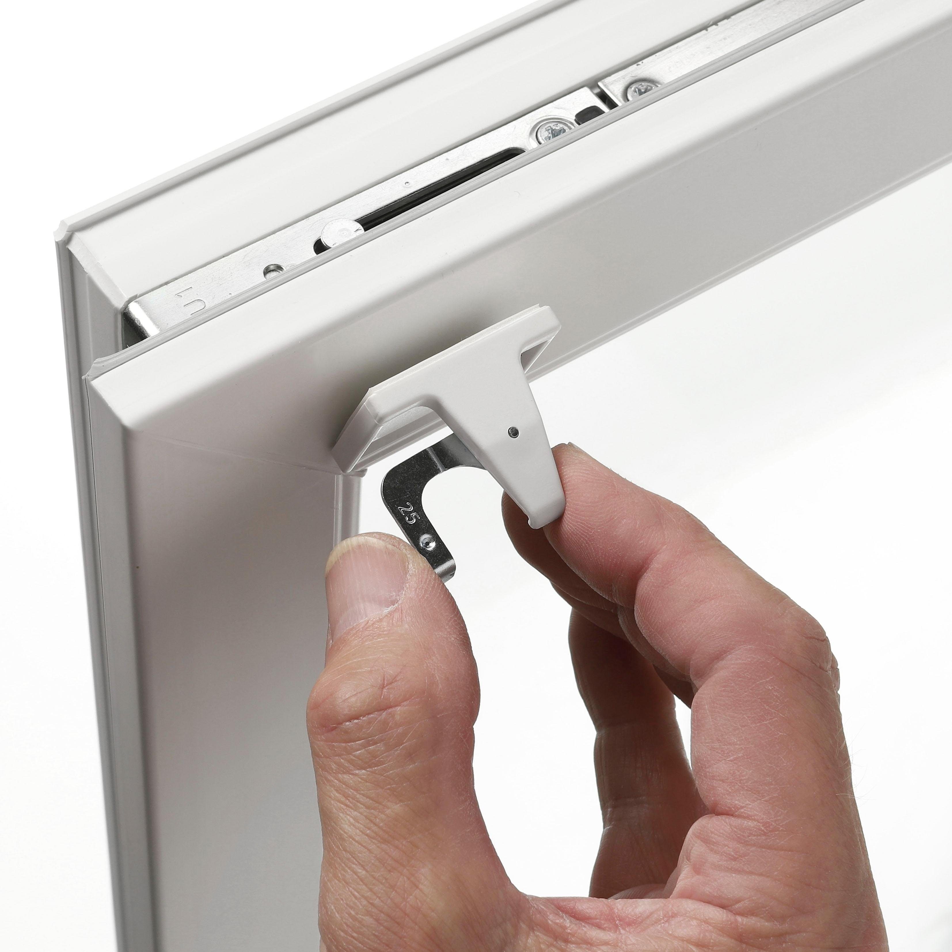 GARDINIA Sichtschutzbefestigung Klebeträger-Set, für Aluminium-Jalousien