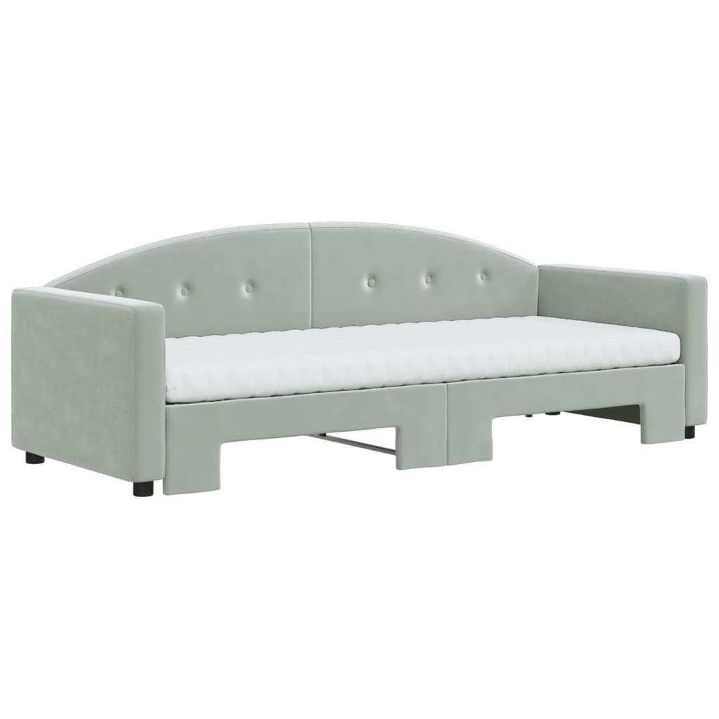 vidaXL Bett Tagesbett Ausziehbar mit Matratzen günstig online kaufen