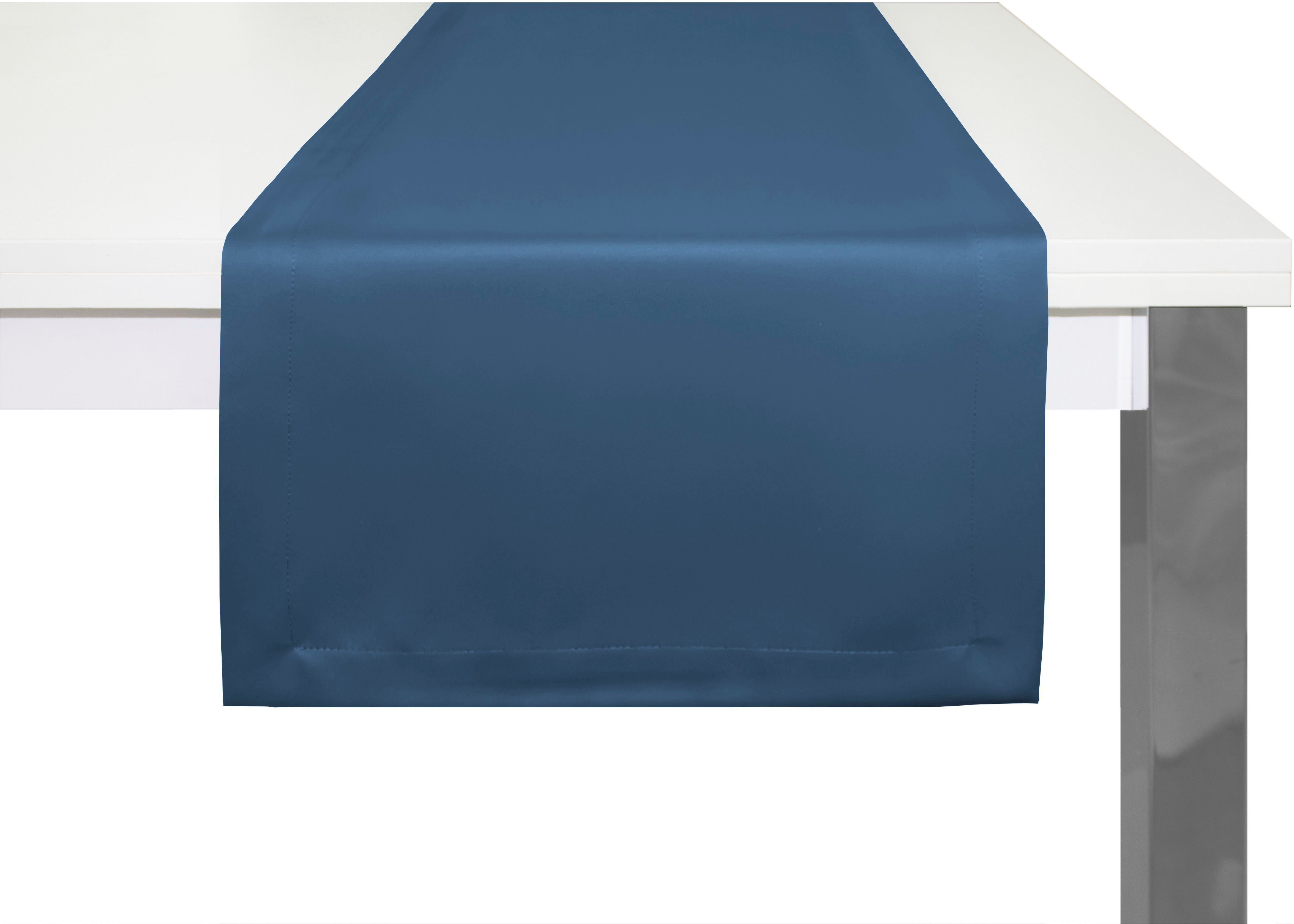 Wirth Tischläufer Umea (1-tlg) dunkelblau