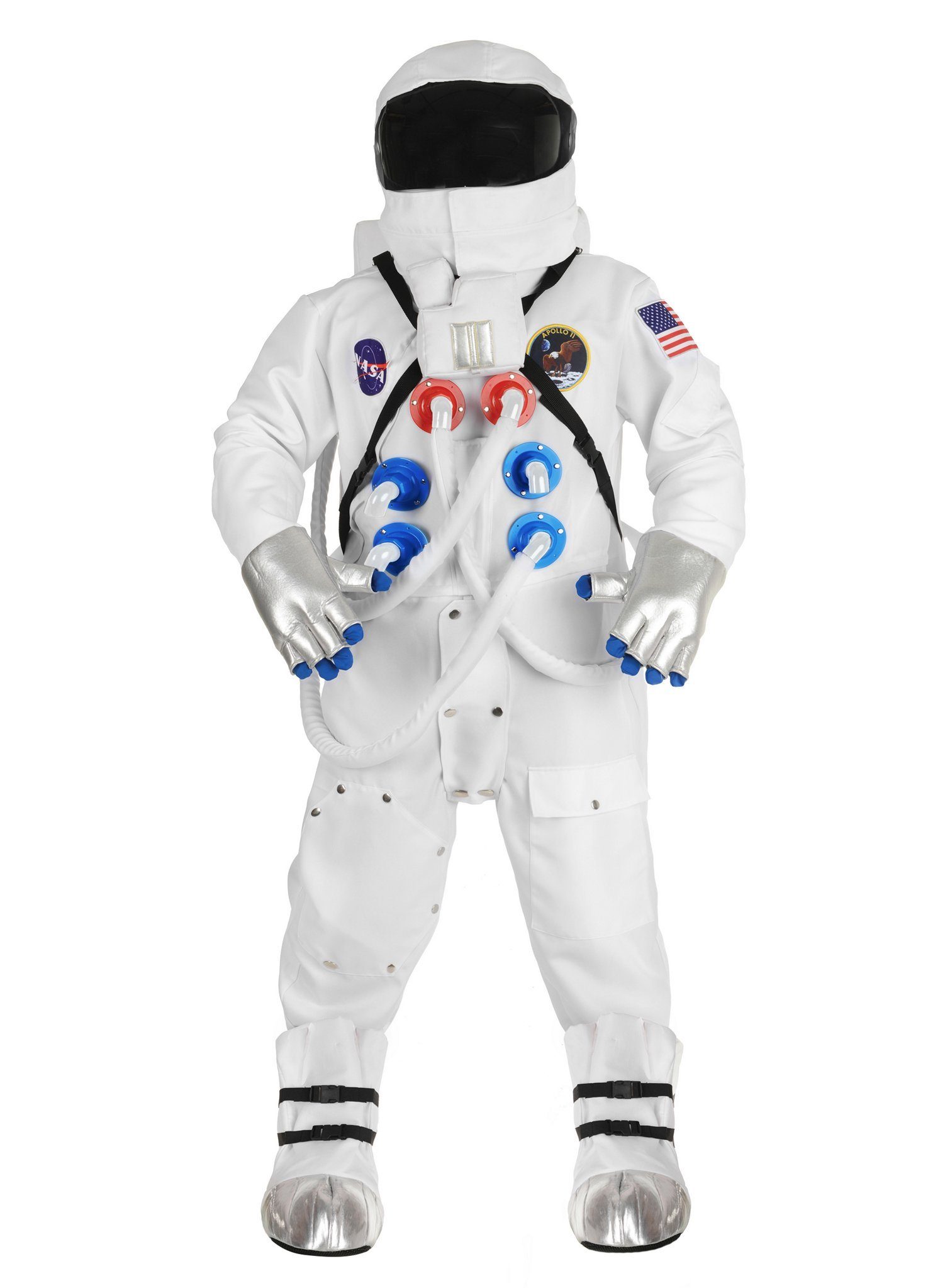 Underwraps Kostüm NASA Astronaut Deluxe Kostüm für Jugendliche, Astreiner Astronaut: authentisches Astronauten Kostüm mit NASA-Aufnä