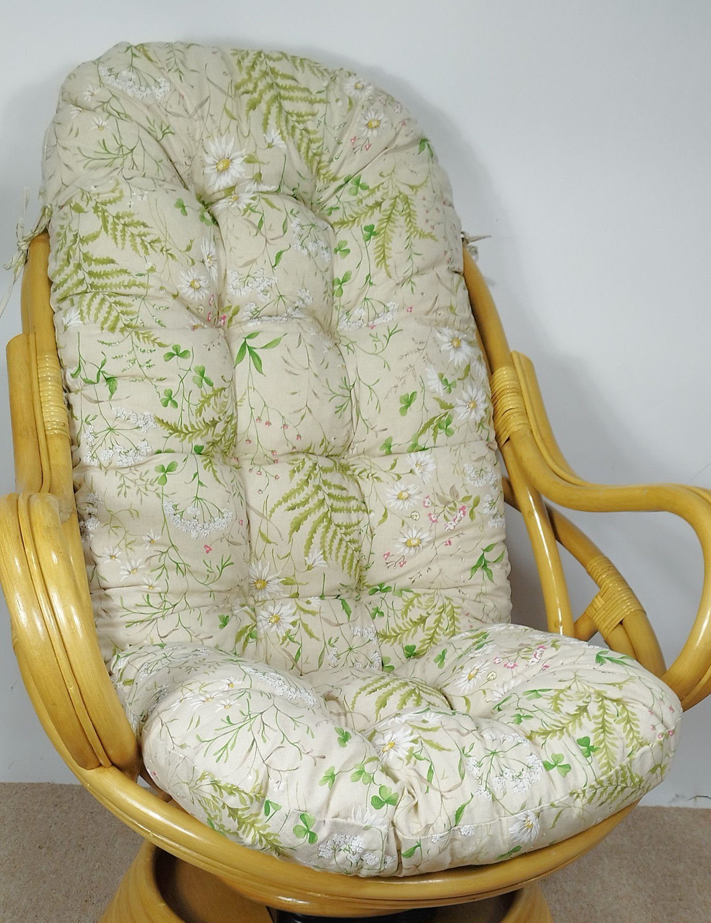 Rattani Sesselauflage Polster für Rattan Schaukelstuhl Drehsessel L 135 cm günstig online kaufen