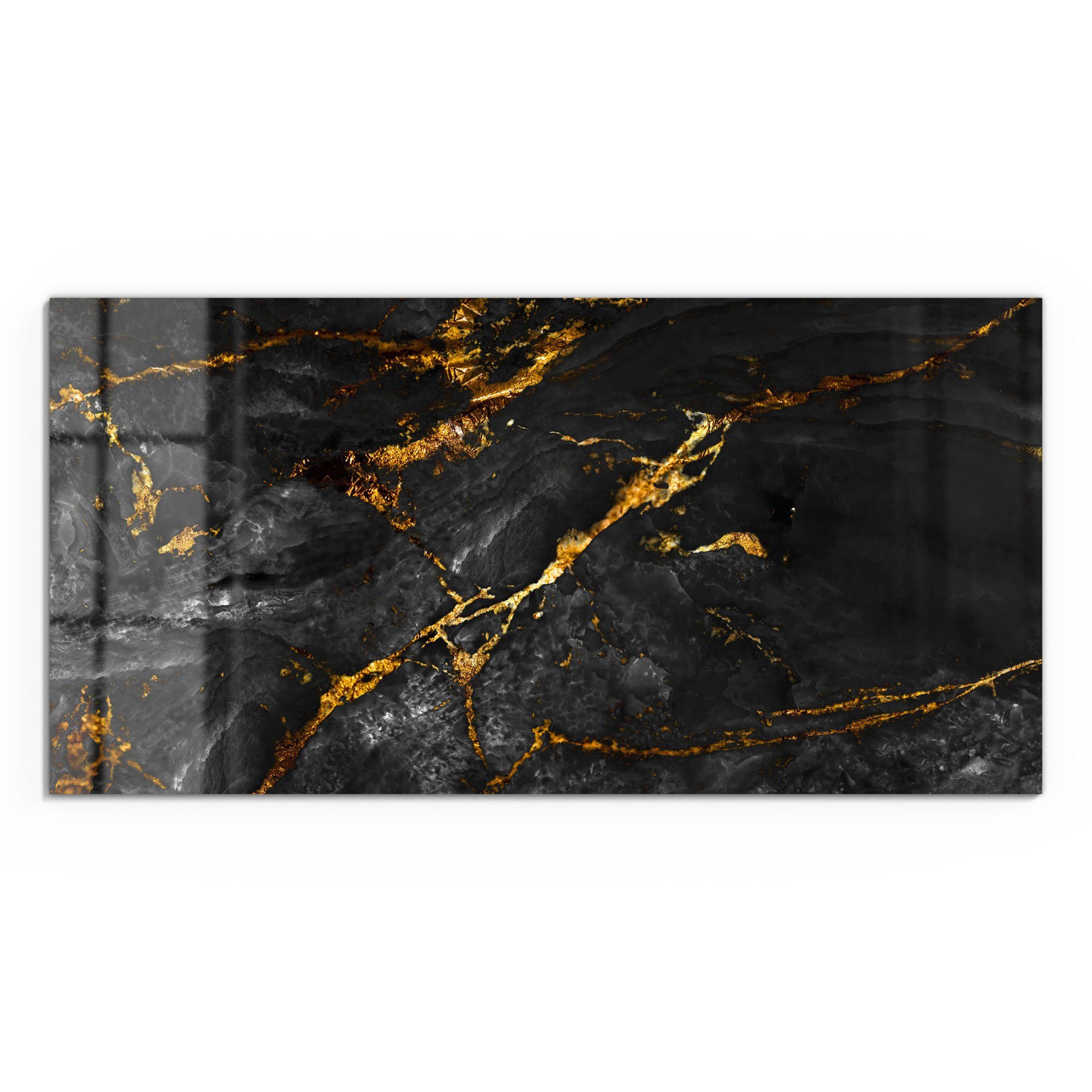 DEQORI Glasbild 'Veredelter Naturstein', 'Veredelter Naturstein', günstig online kaufen