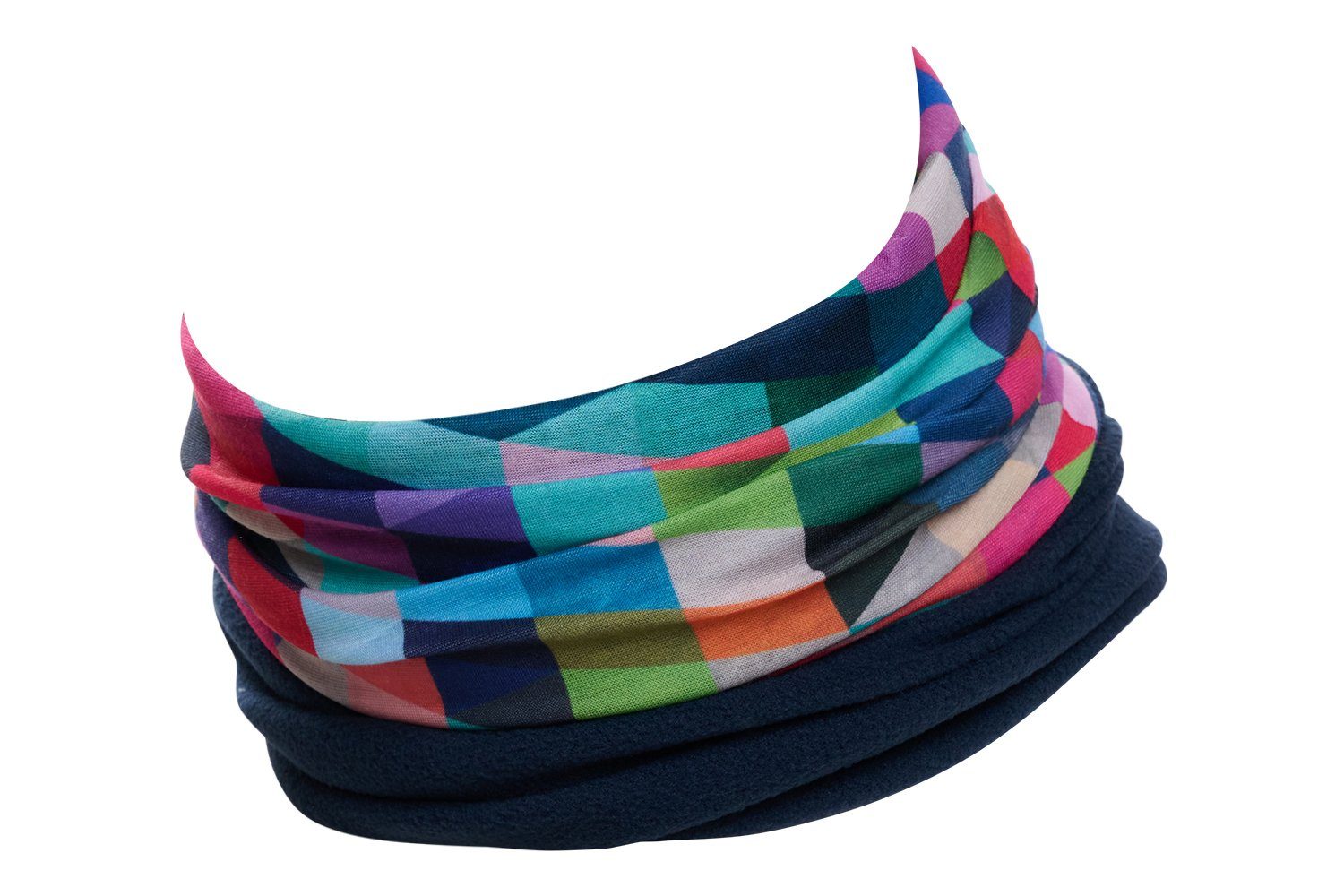 Hilltop Fleeceschal Polar Fleece, Halstuch, Kansu Schlauchtuch, Cooles Design Bandana, Multi