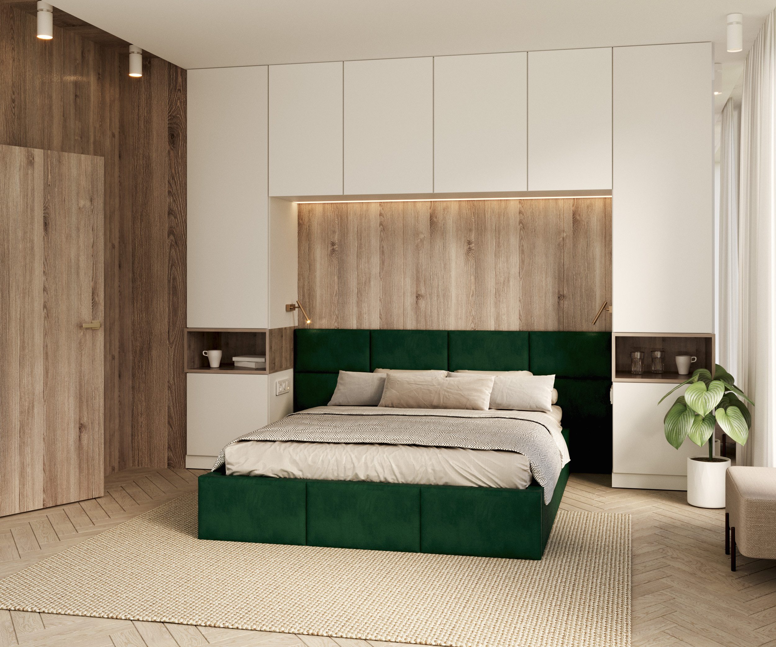 thematys Polsterbett 120x200–180x200 cm – Samt Velours mit Bettkasten & Lattenrost (optional + 23 cm Taschenfederkern-Matratze H2, hydraulisches Stauraumbett)